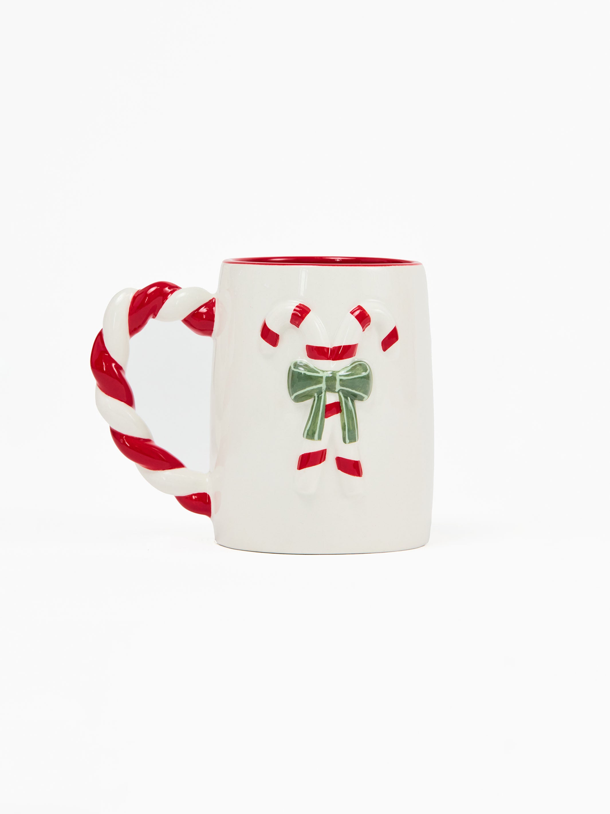 Organic Mug w/ Sculpted Candy Cane | Mary Square
