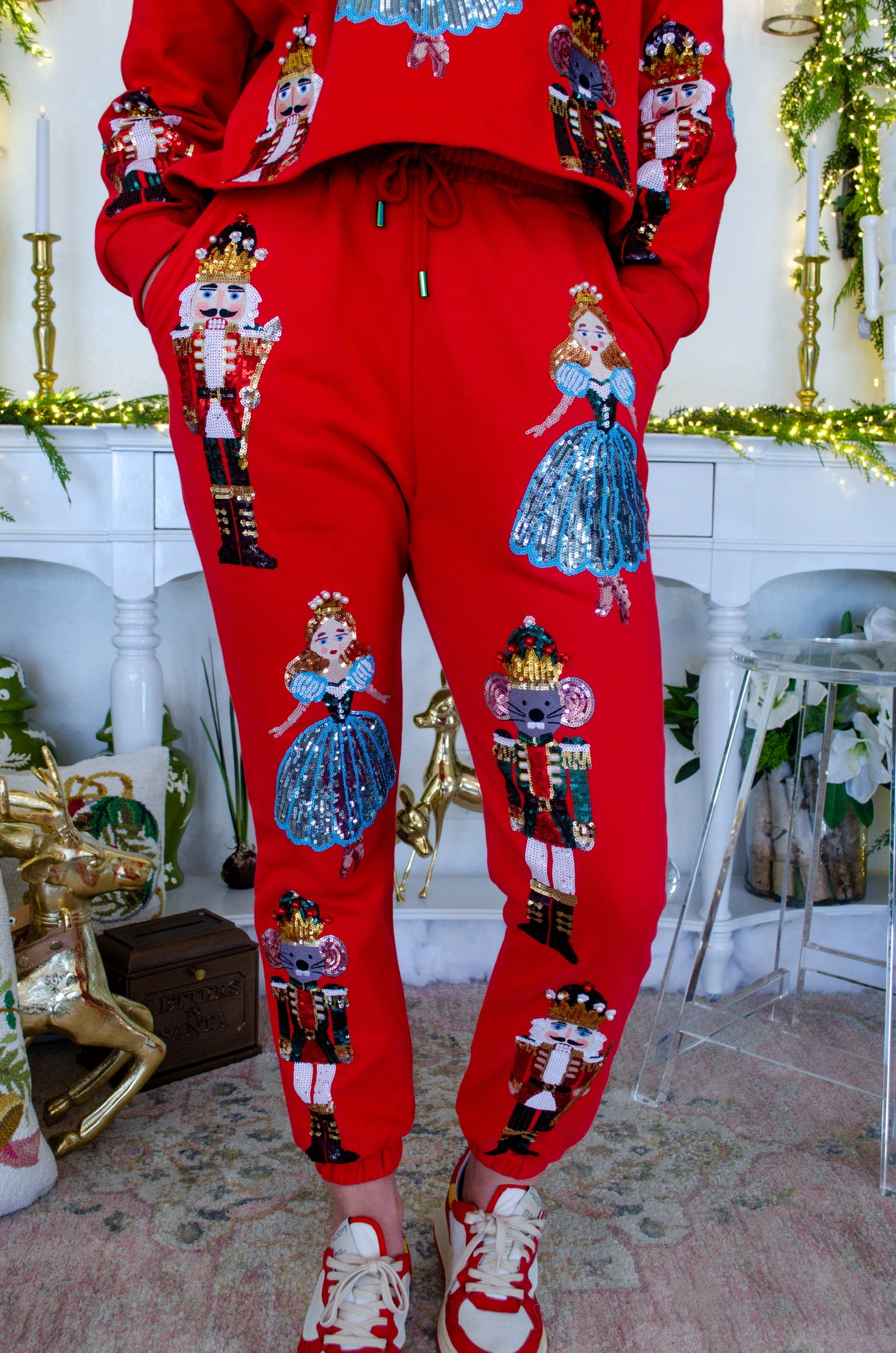 Red Nutcracker Ballet Jogger | Queen of Sparkles