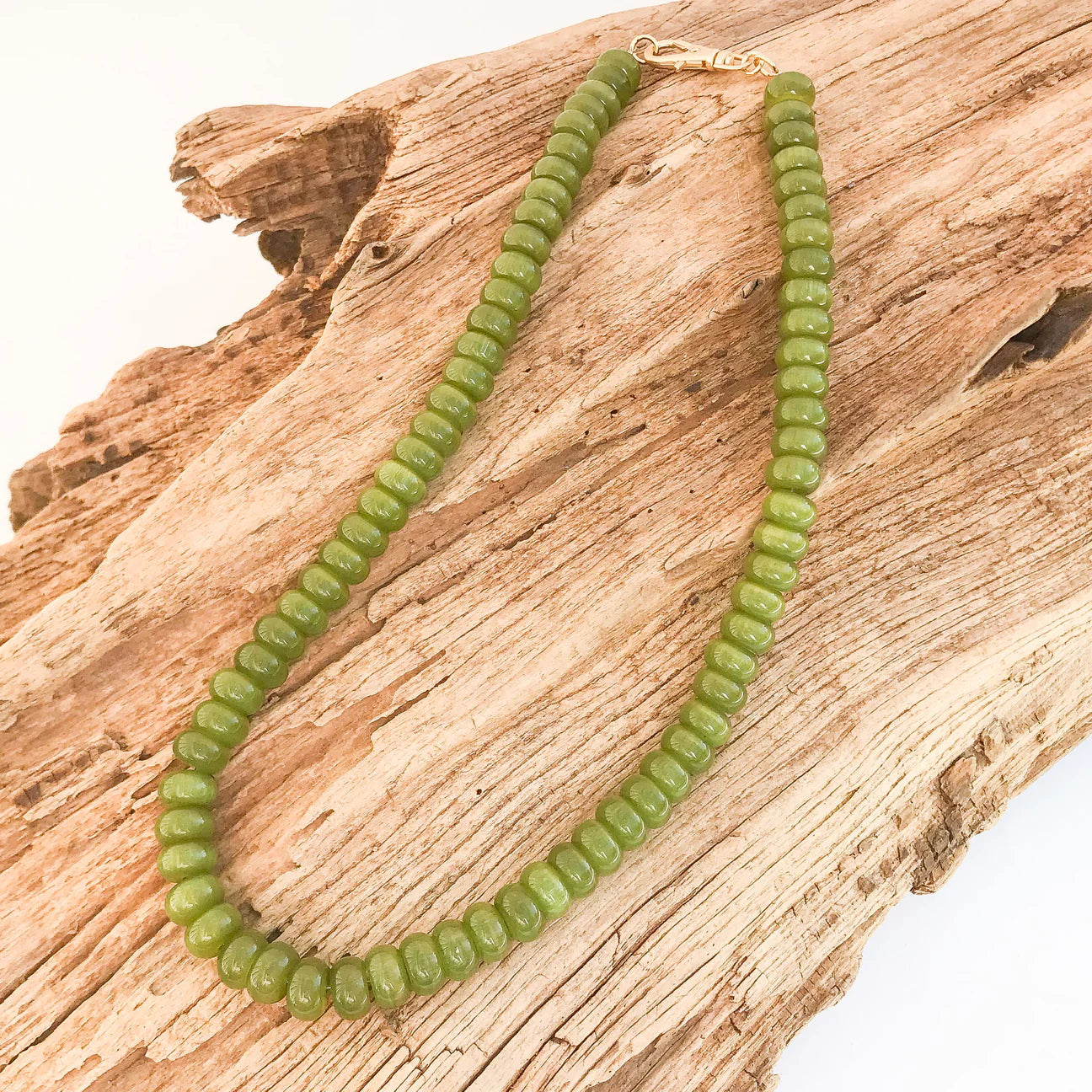 Rondelle Gemstone Layering Necklace (18”)