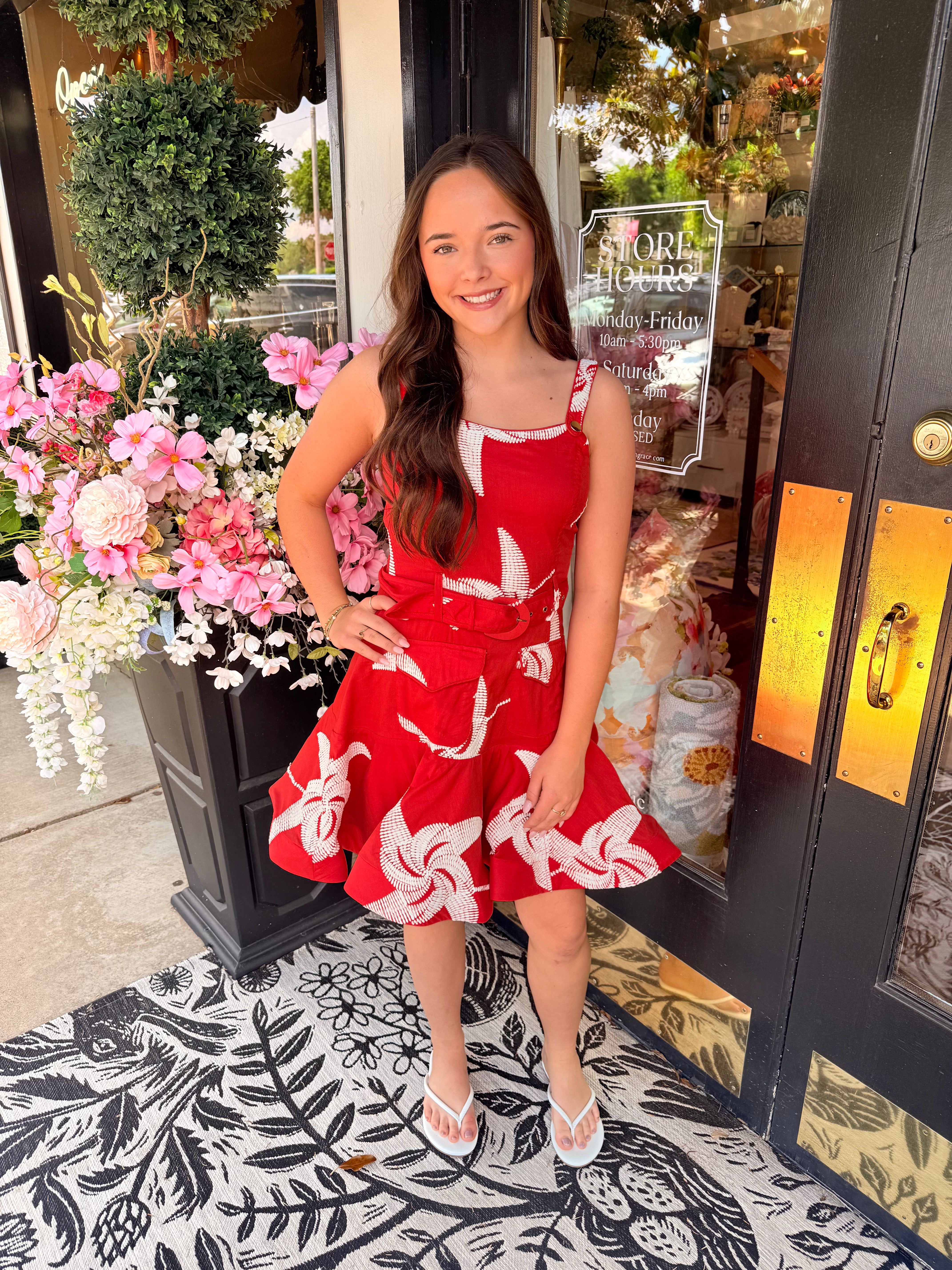 Alivia Embroidered Pinwheel Mini Dress | CIEBON