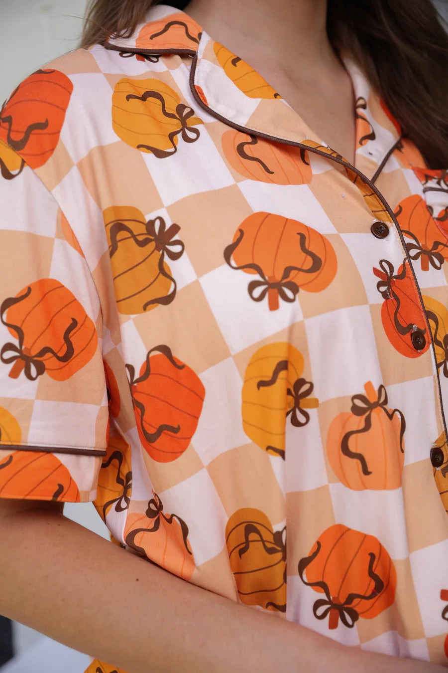 Harvest Hues Ruffle Pajama Set
