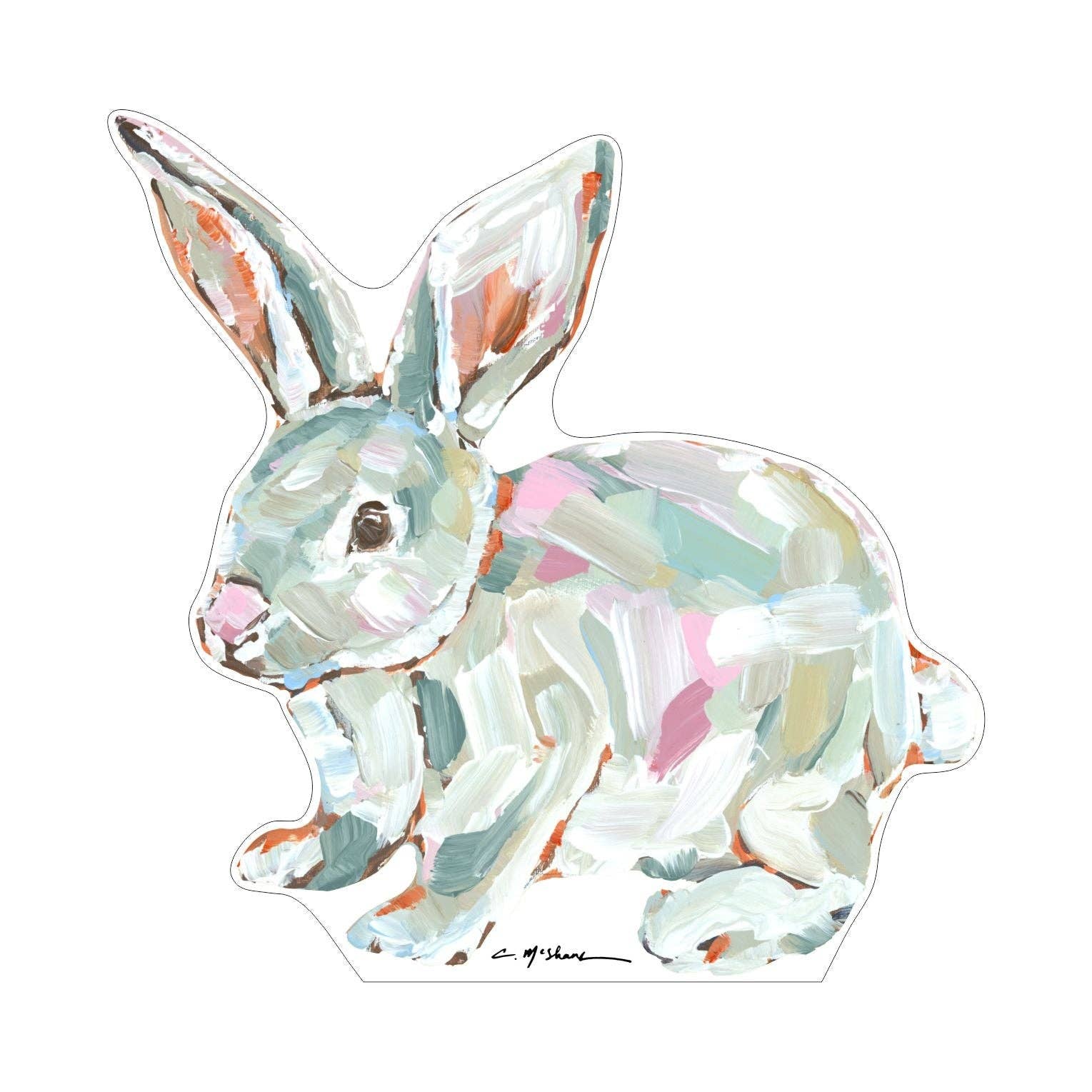 “Bunny Hunny” Mini Acrylic Block | Chelsea McShane