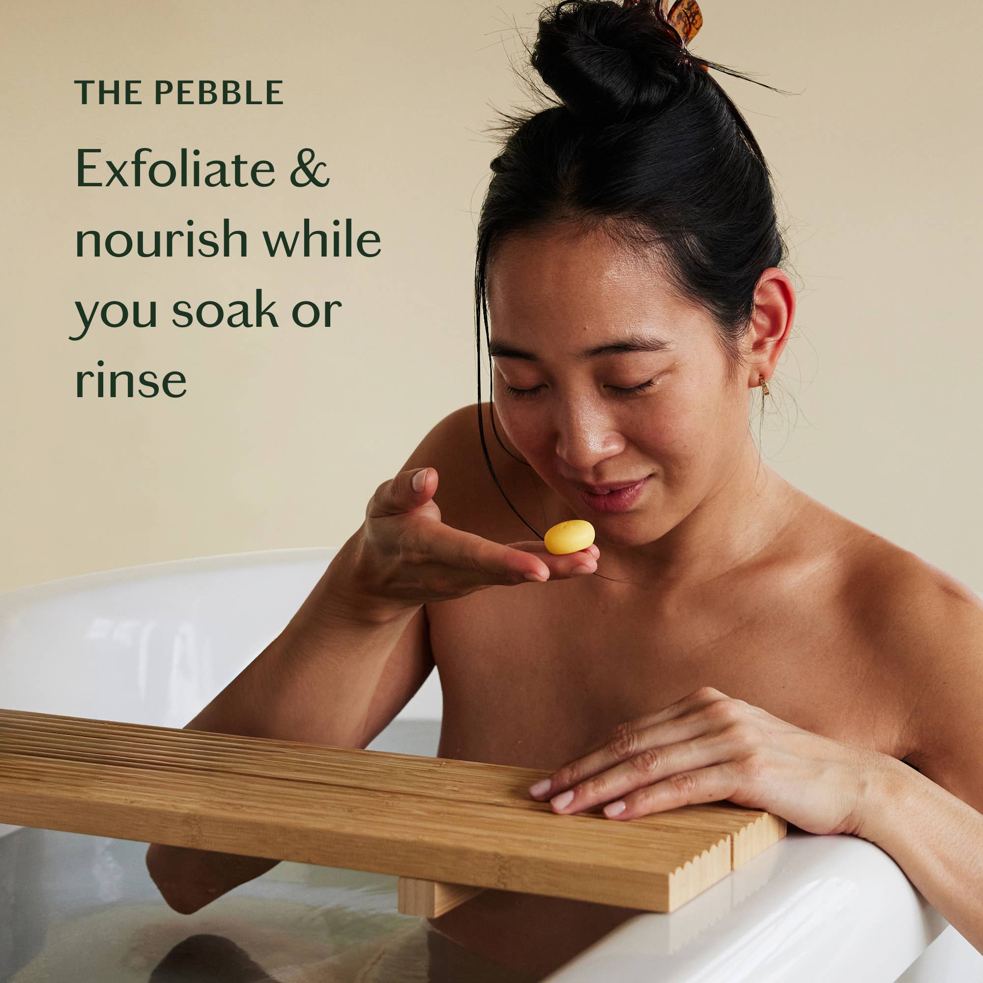 Amber & Vanilla Pebble - Deep Moisturizing Bath & Shower Oil | Kate McLeod