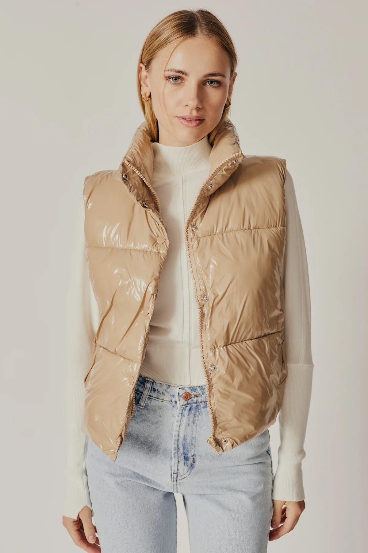 Marmi Puffer Gilet - Sand | DÈLUC