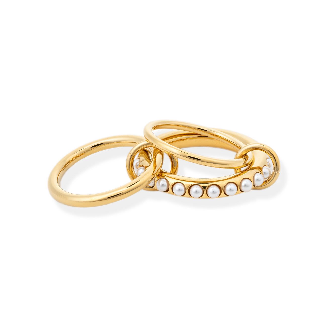Avery Pearl Stacked Ring | Bracha