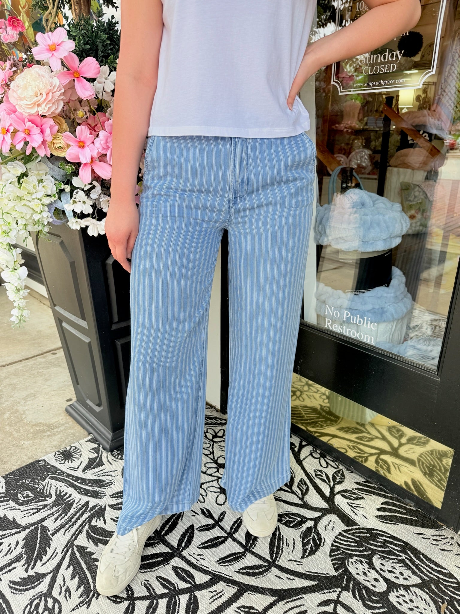 Ryan High Rise Wide Leg Pant - Blue Ribbon | Kut From The Kloth