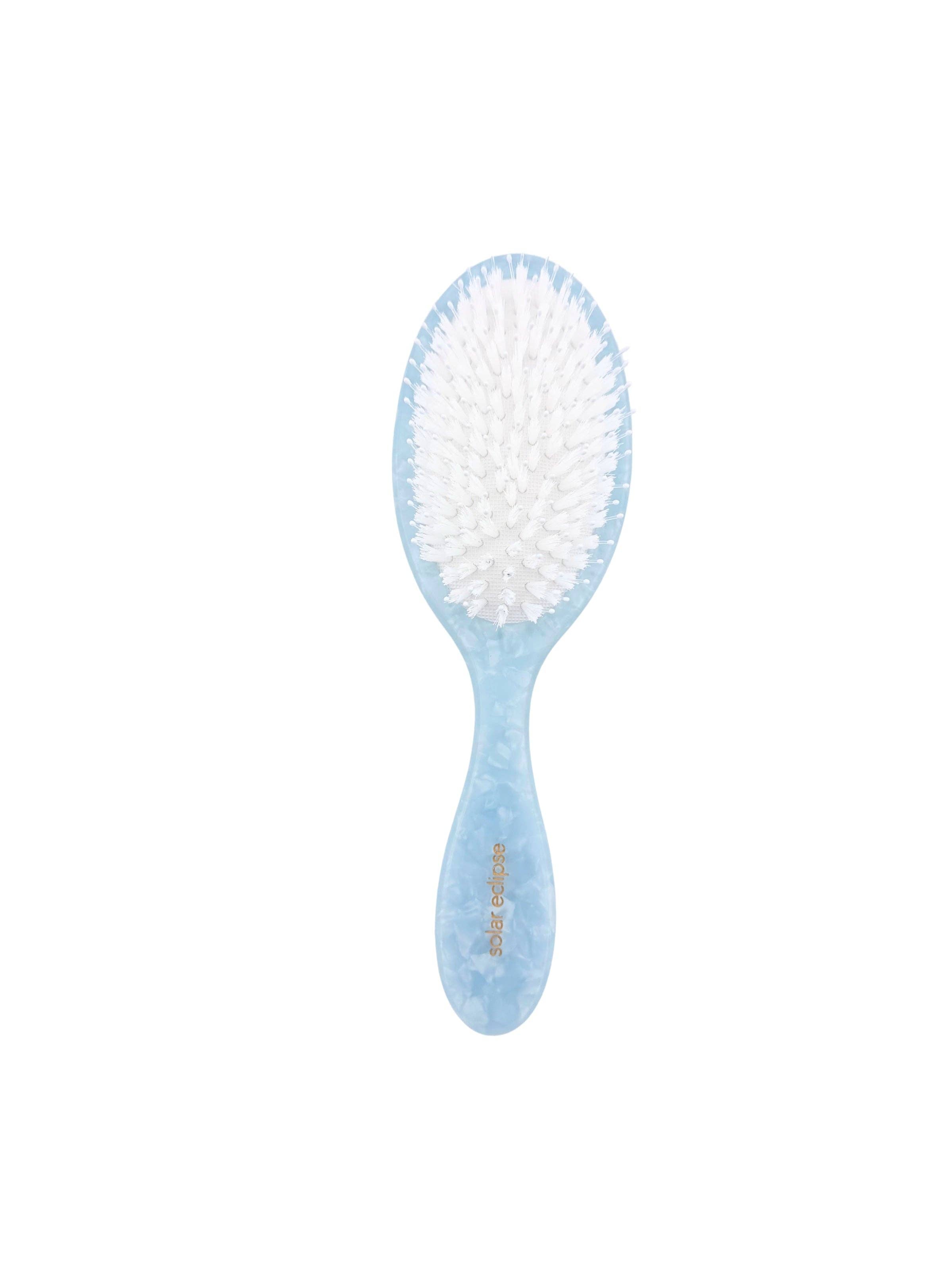 Hand-Painted Hydrangea Amazing Hair Day Brush | Solar Eclipse