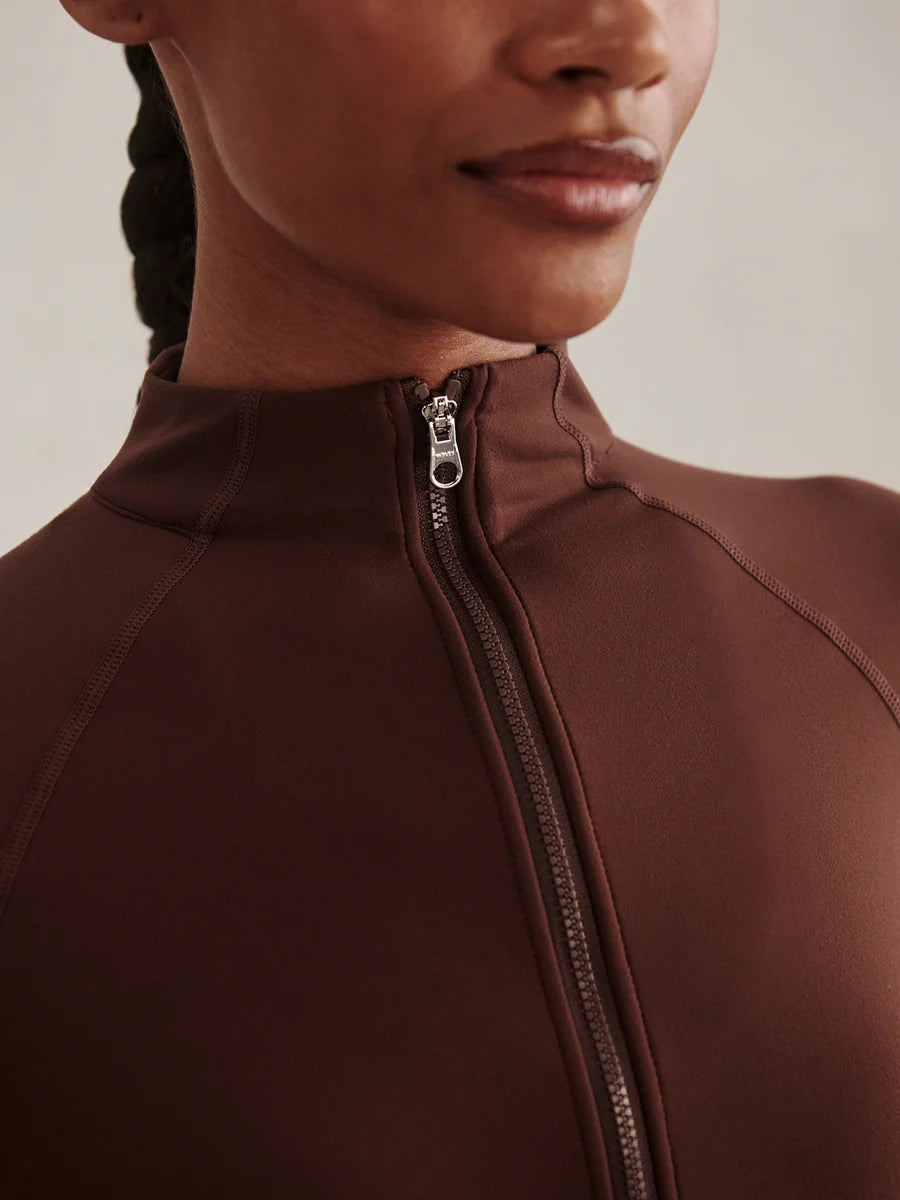 Always Zip-Through Sweat - Mahogany | Varley