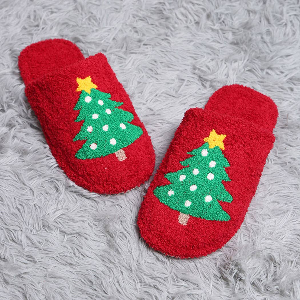 Christmas Tree Slippers