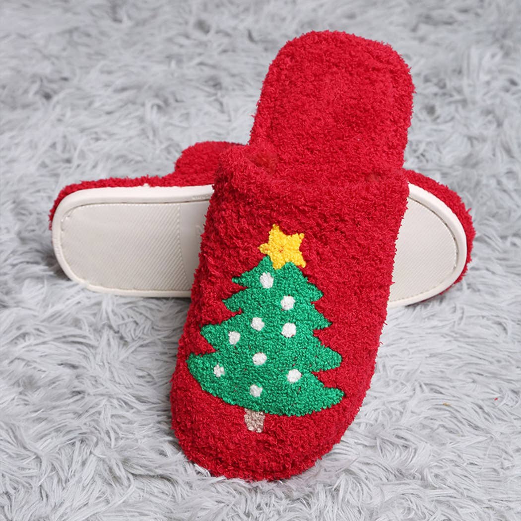 Christmas Tree Slippers