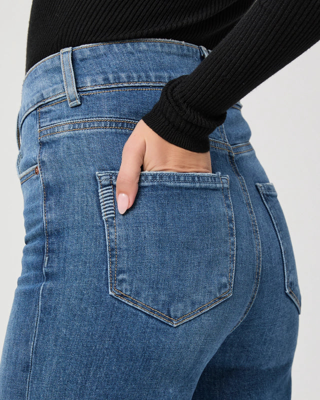 Sasha Wide Leg w/ Extended Coin Pocket - Stefania Distressed | Paige