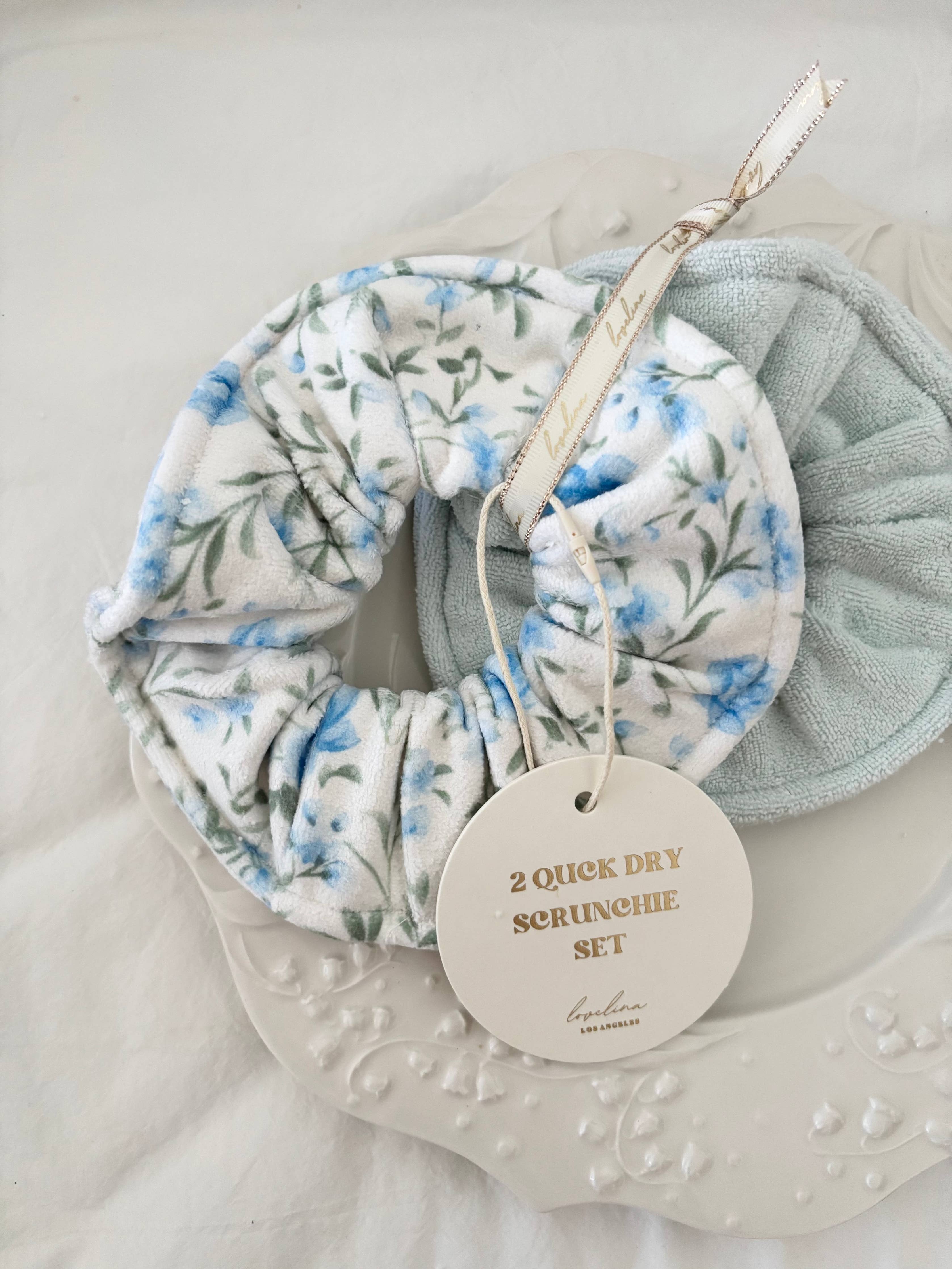 Rose Quick Dry Jumbo Hair Towel Scrunchies / Various