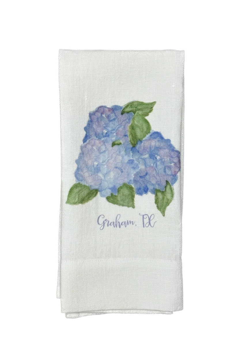 Graham, TX Hydrangea Bouquet Towel