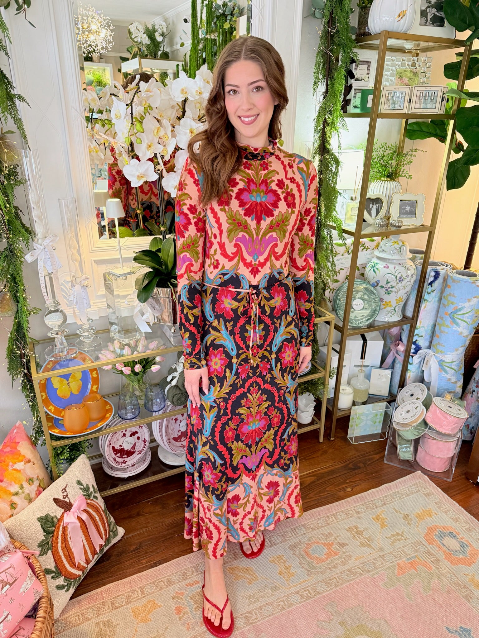 Stevie Dress in Grand Tapestry | Elizabeth James