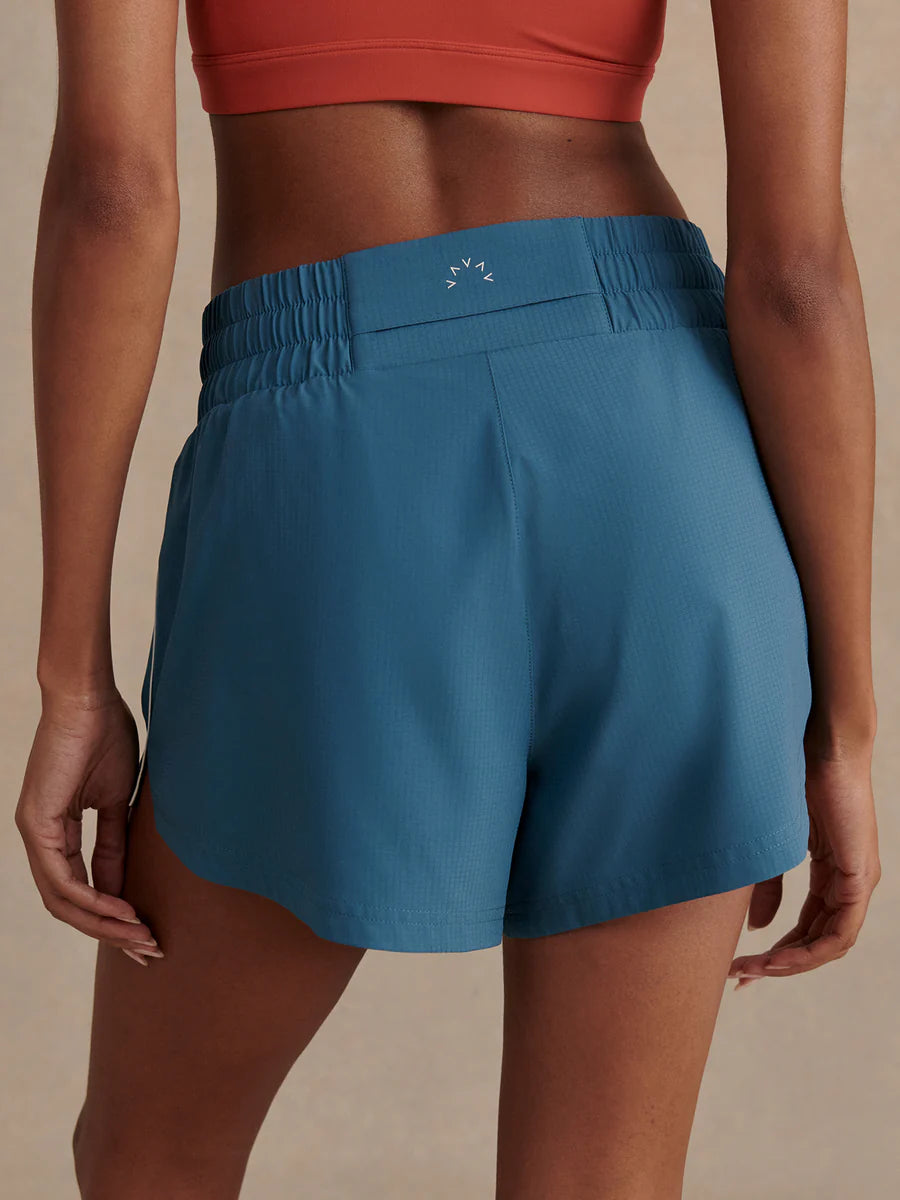Kallin Piped Running Short (3") - Mallard Blue | Varley