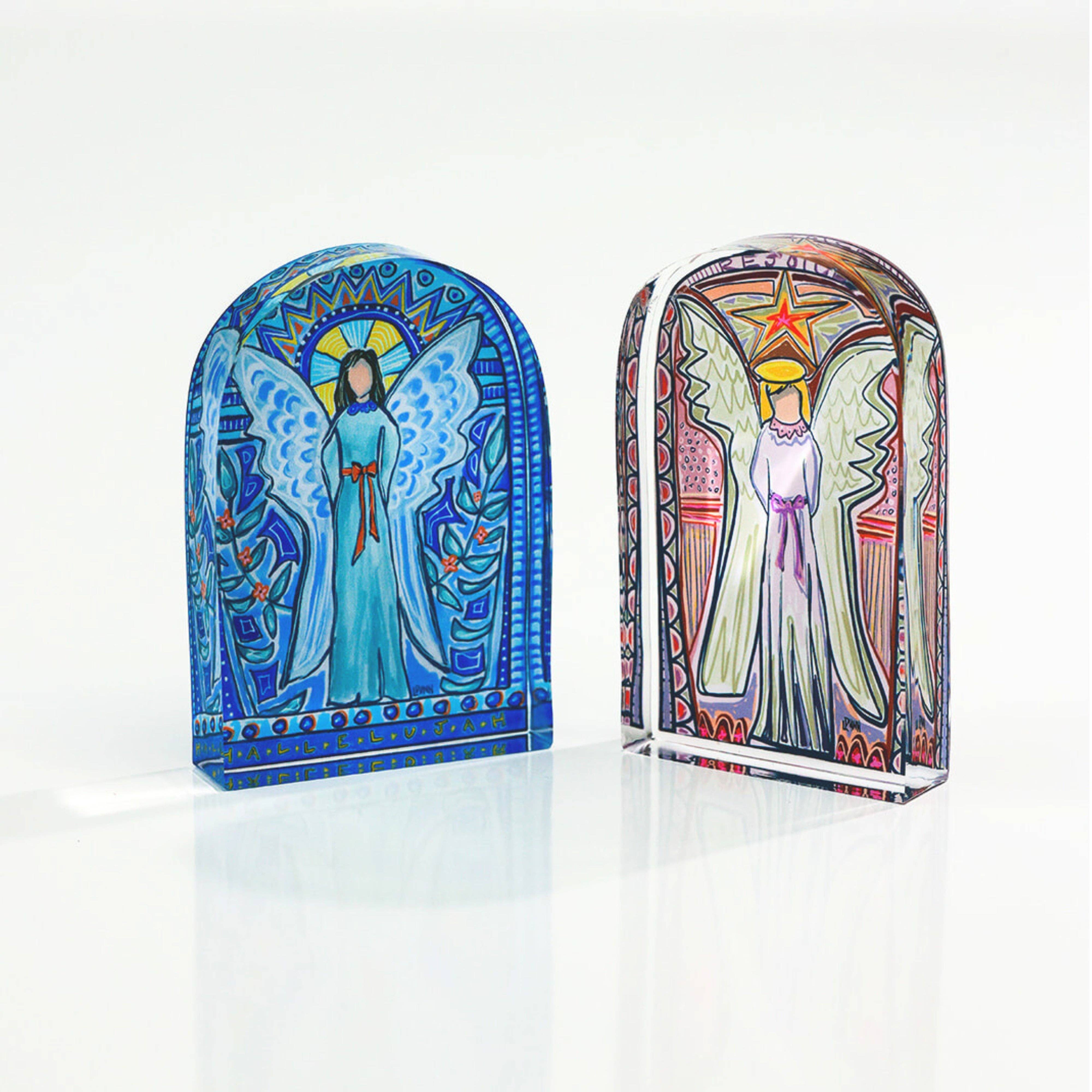 Stained Glass Acrylic Angel | Lauren Dunn