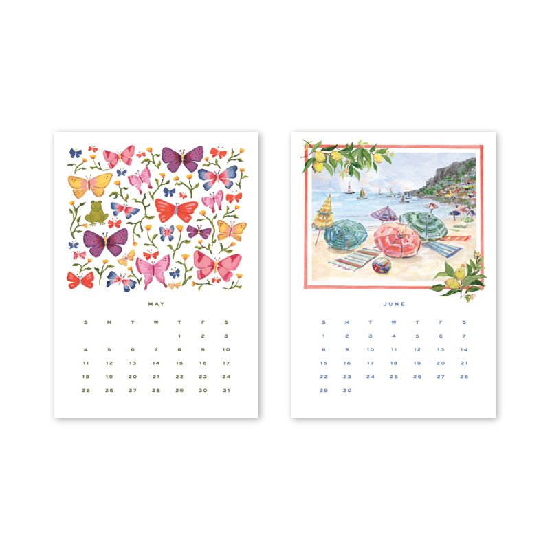 2025 Desktop Calendar with Easel | Dogwood Hill