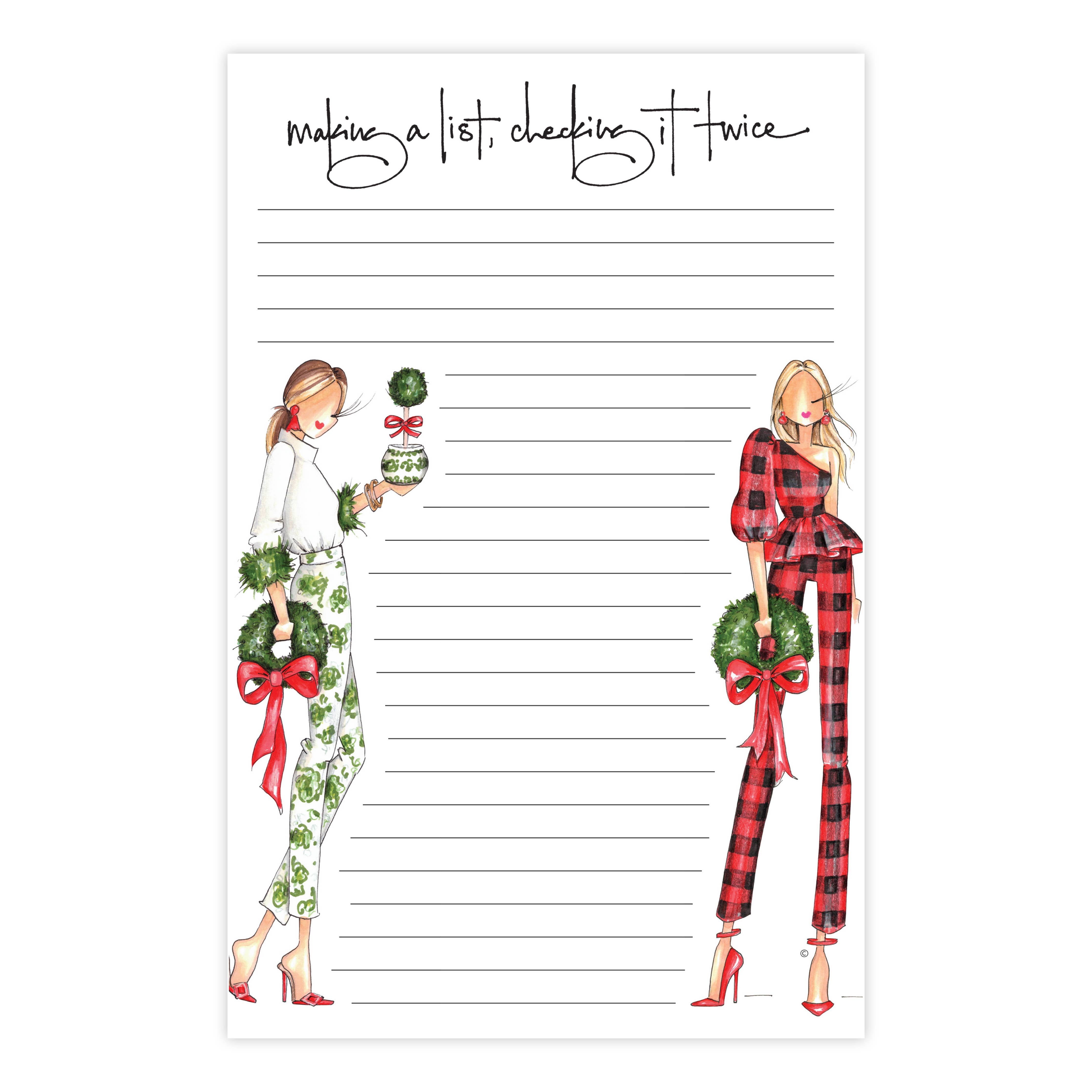 "Nice List" notepad