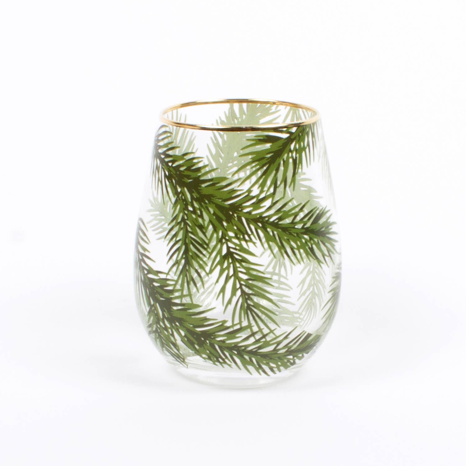 Evergreen Stemless Wine Glass