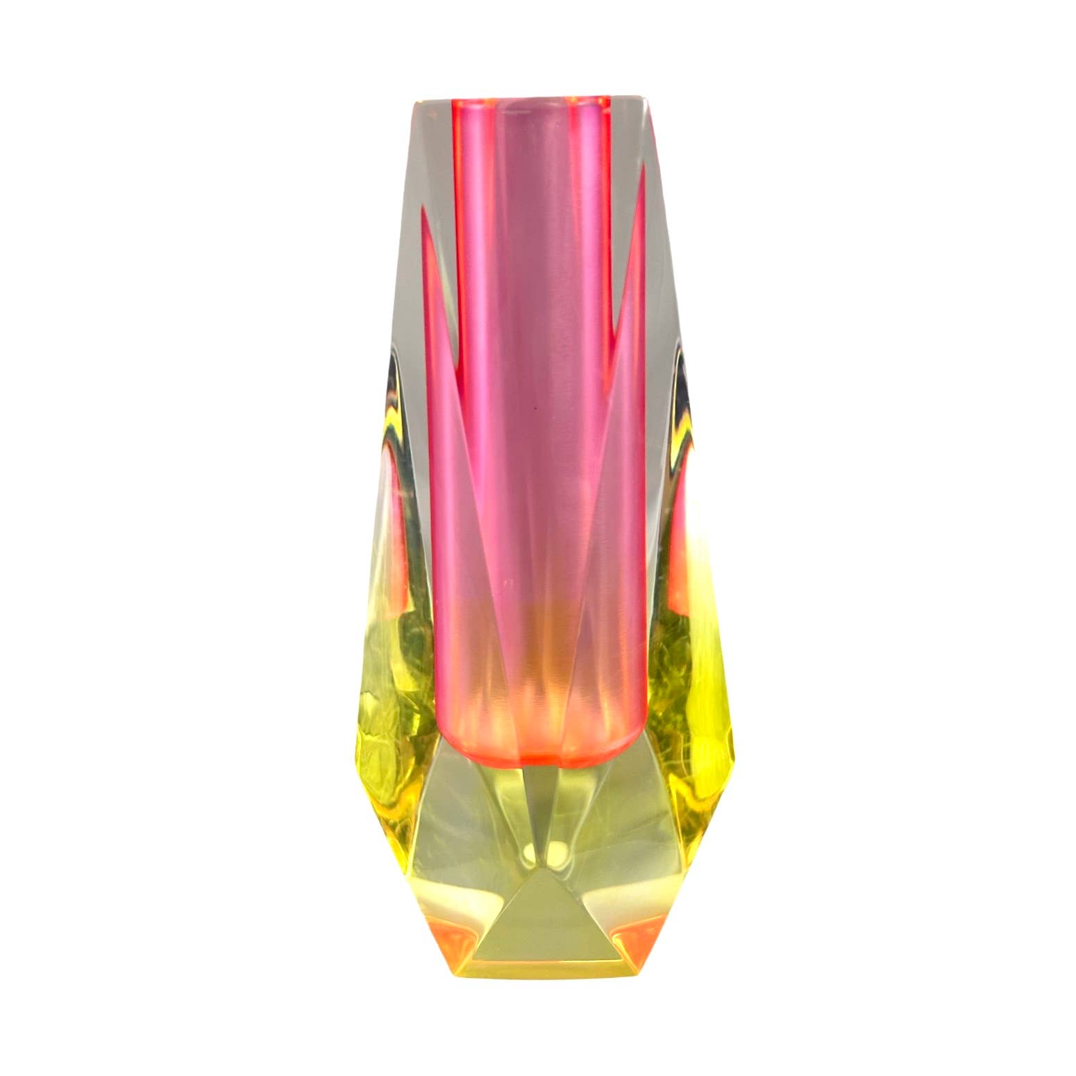 Pink & Yellow Bud Vase