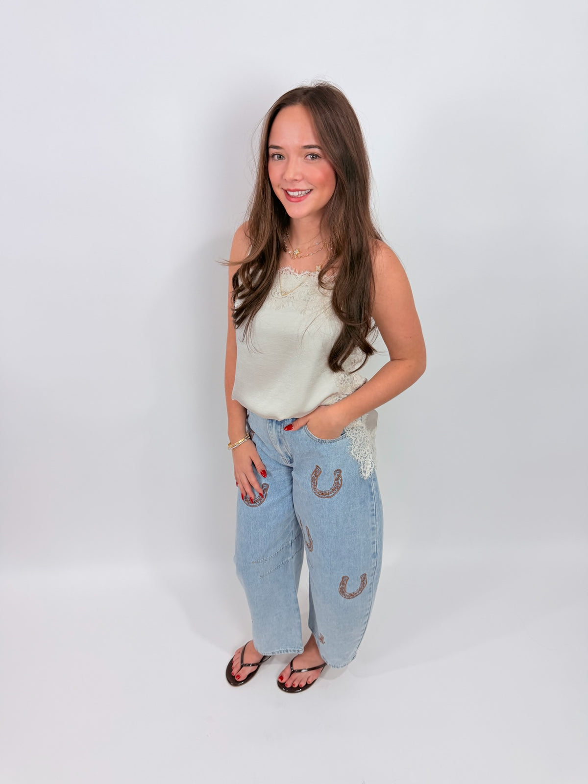 Roselle Lace Cami - Frosted Pearl | Z Supply