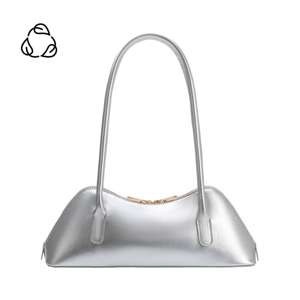 Dakota Silver Recycled Vegan Shoulder Bag