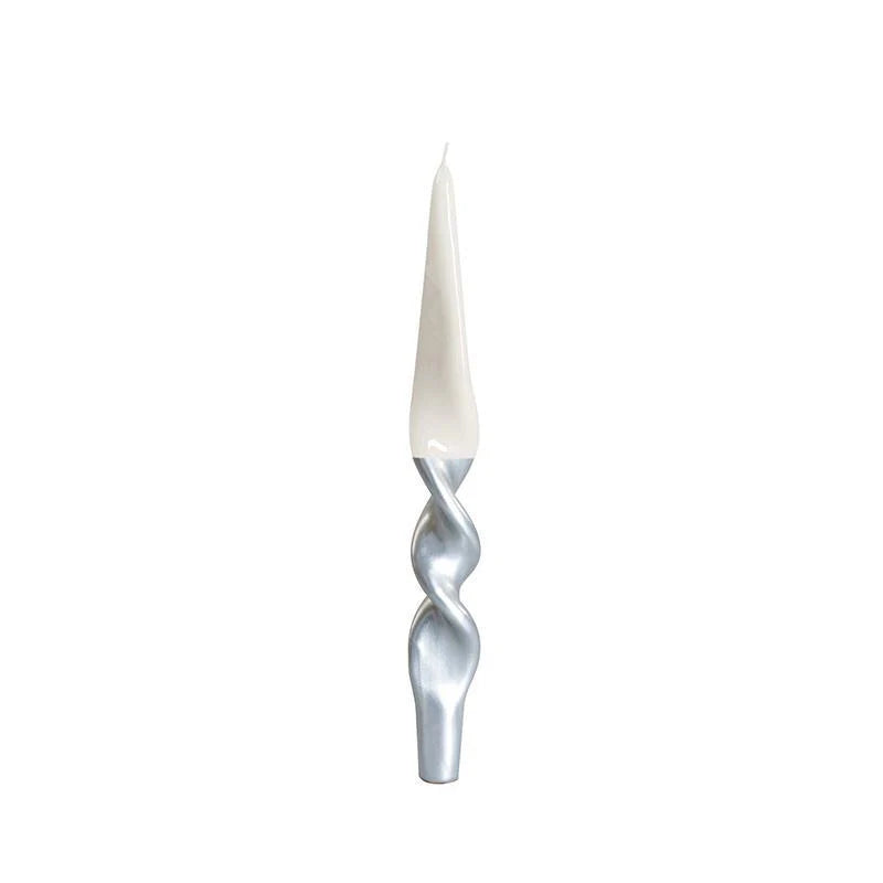 Lacquered Twist Taper Candle (Set of 2)