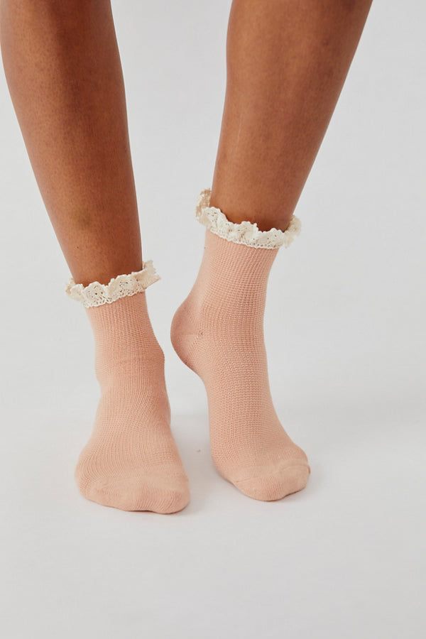 Beloved Waffle Knit Ankle Socks | Free People