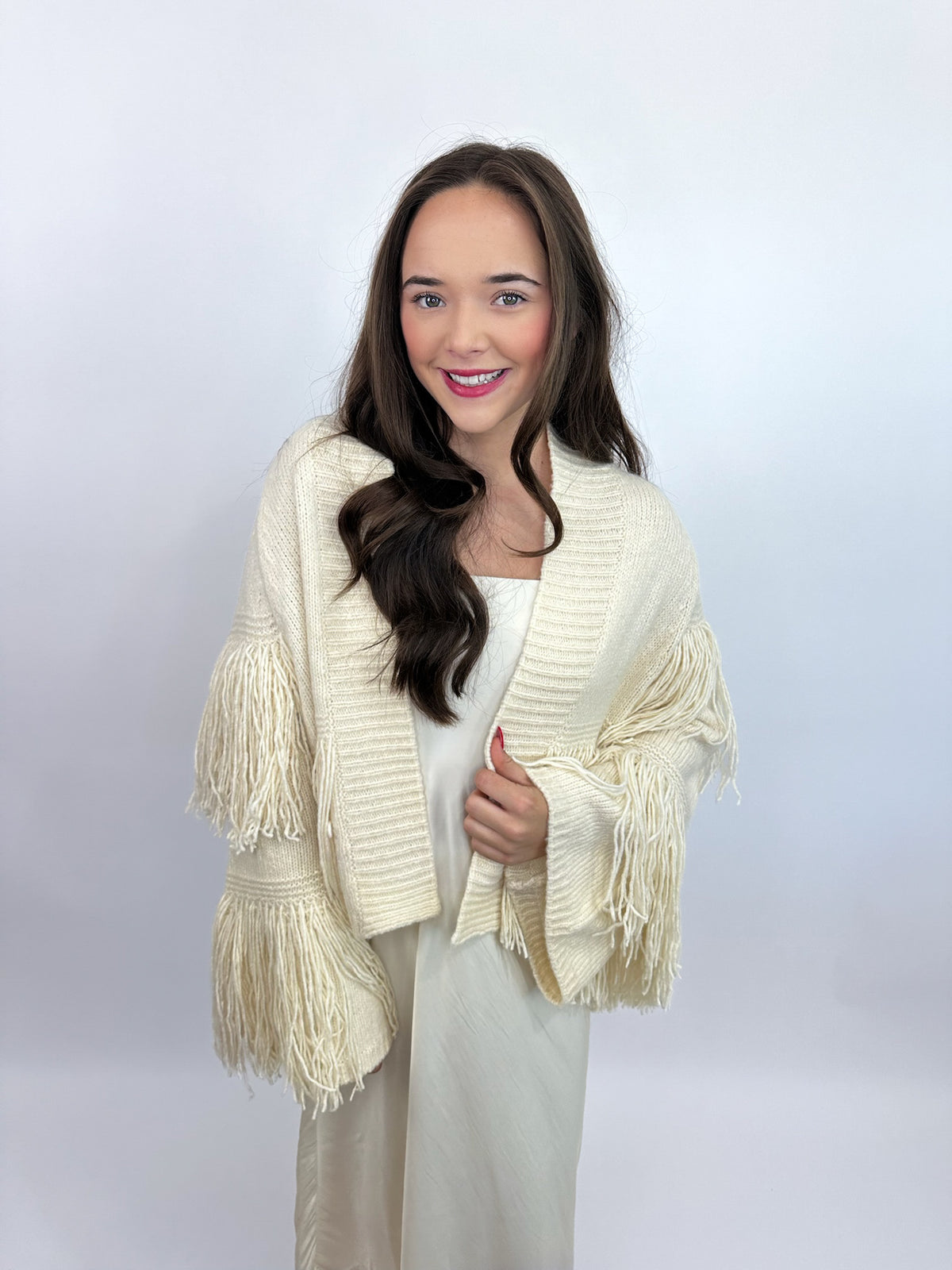 Carmen Cardigan in Off-White | Elizabeth James