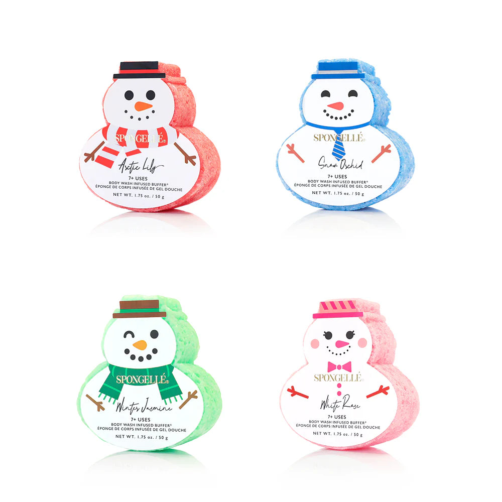 Holiday Snowman Body Wash Infused Buffers