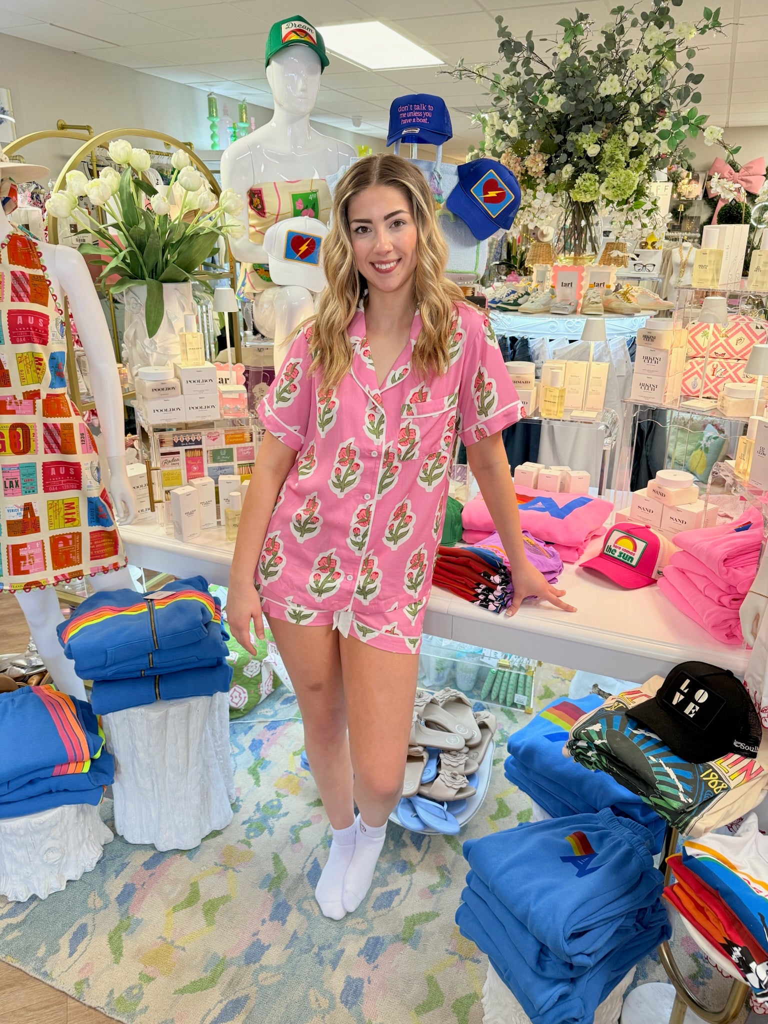 Floret Pajama Shorts Set | Katie Kime