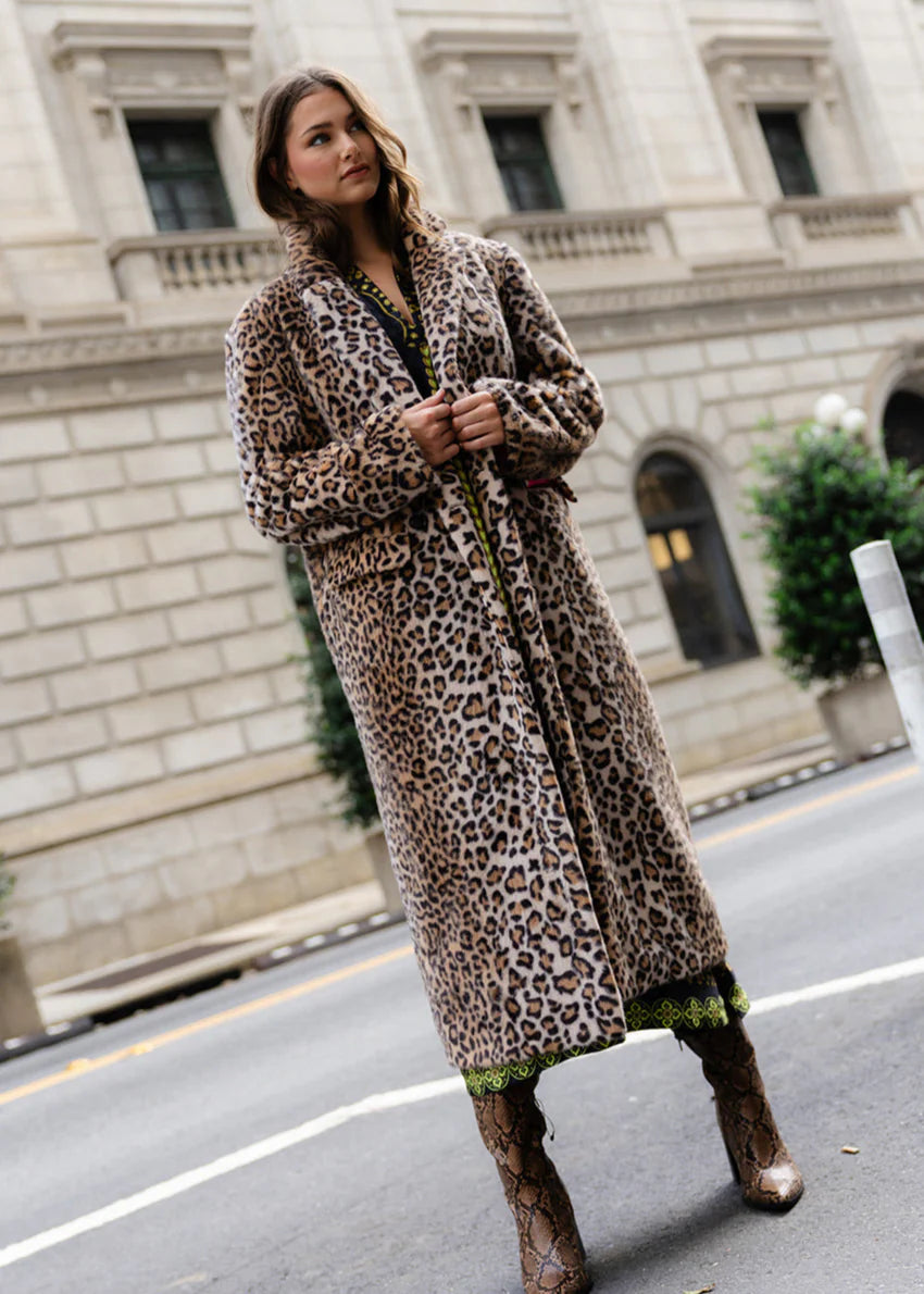 Alexandra Coat - Leopard | Alden Adair