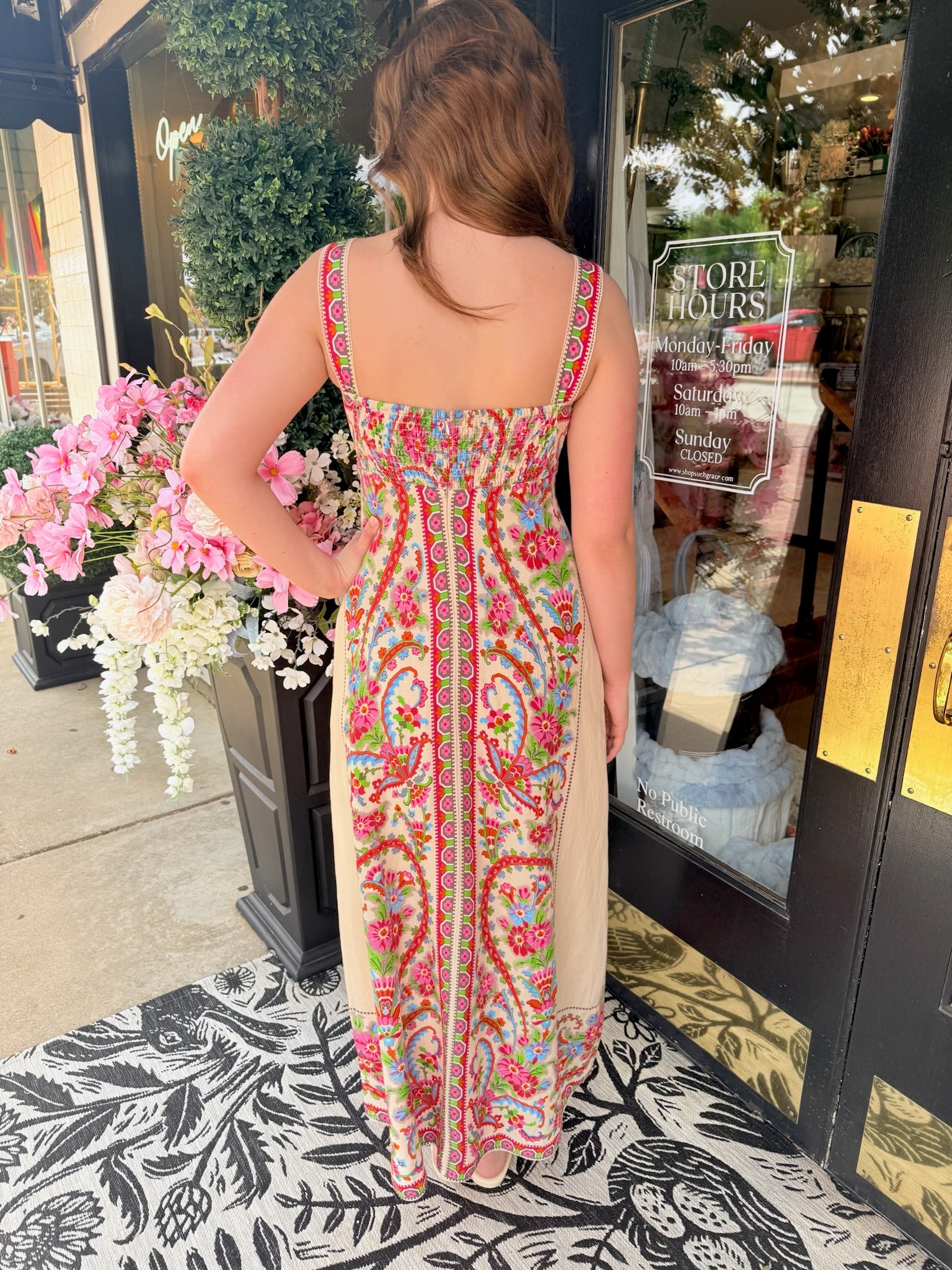 Annalisa Dress in Scroll with It | Elizabeth James