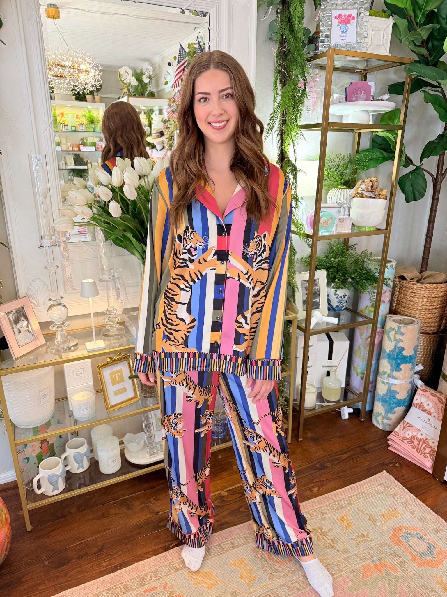 Classic PJ Set - Tiger Dreams Silky | Show Me Your Mumu