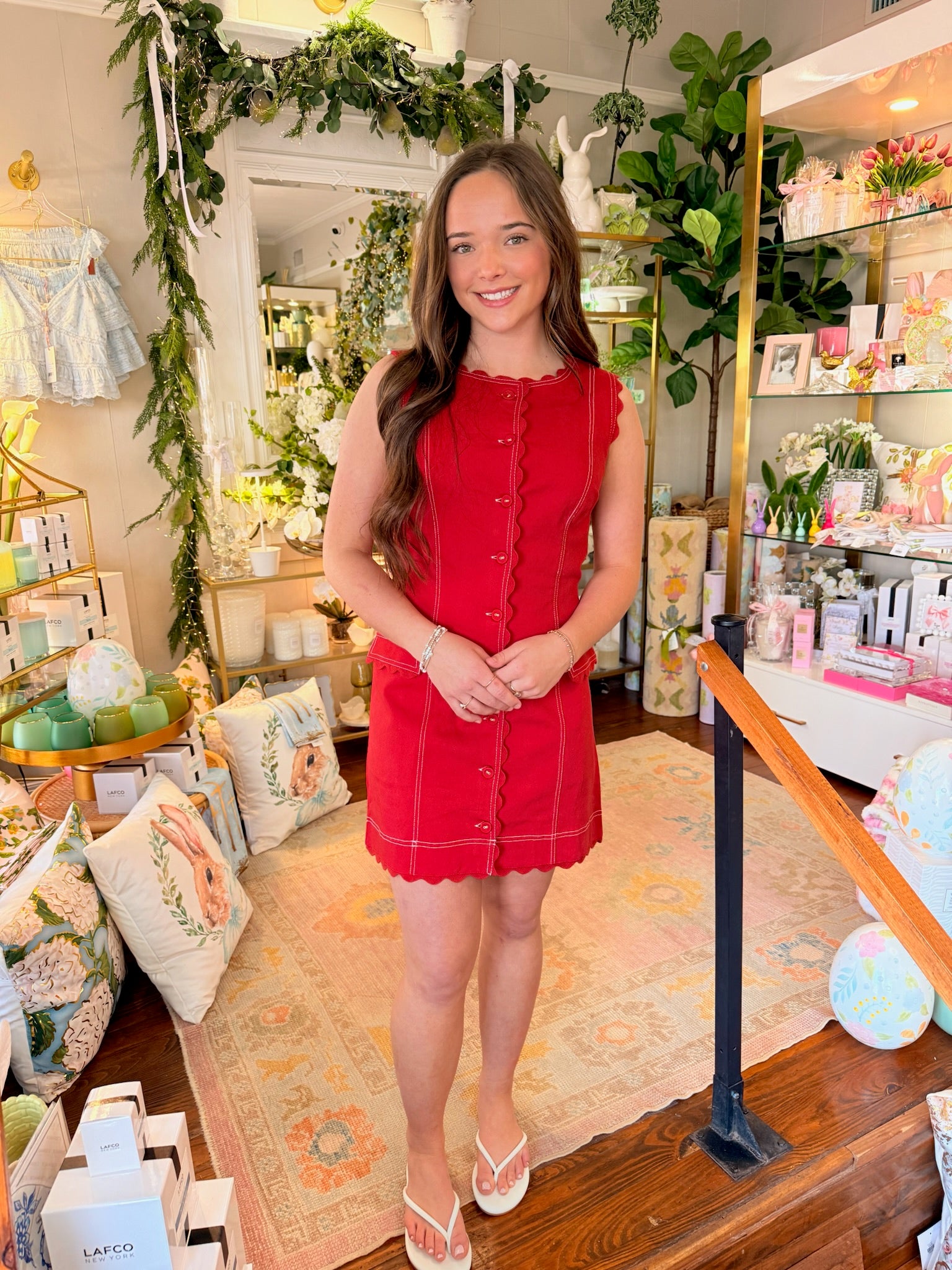 Rory Dress in Poppy Red | Elizabeth James