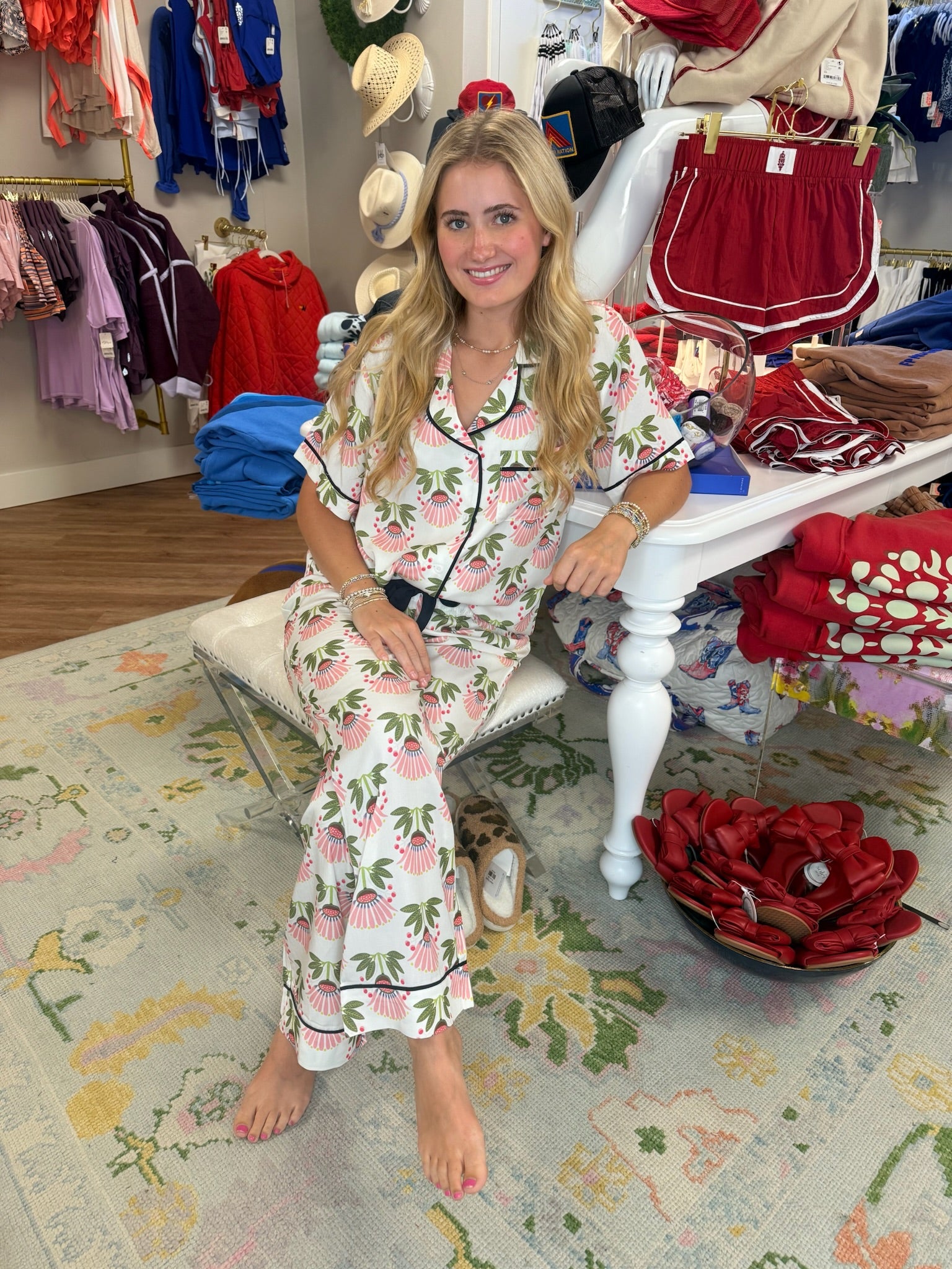 Summer Bouquet Pajama Pant Set | Katie Kime