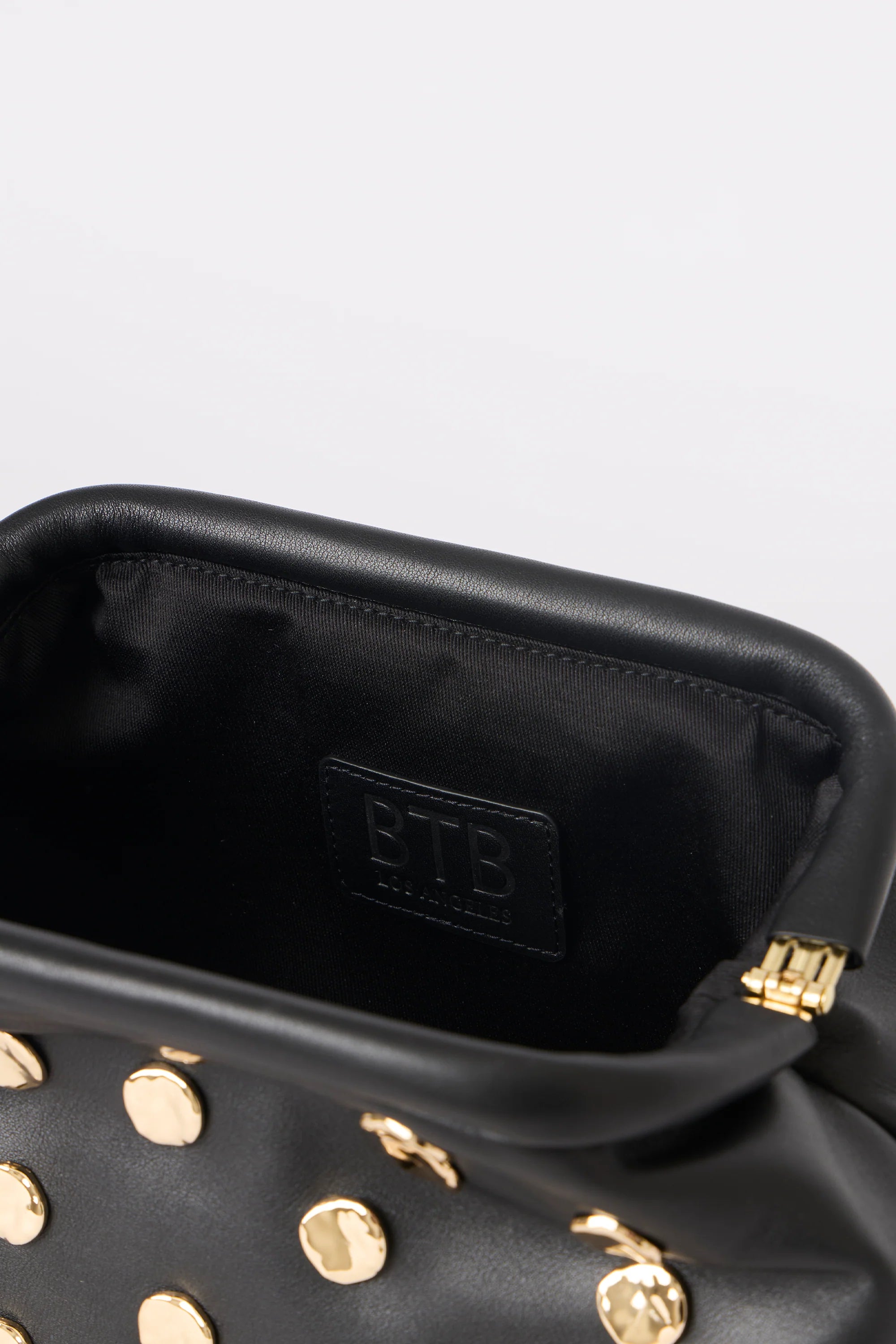 Josephine Clutch - Black Leather | BTB