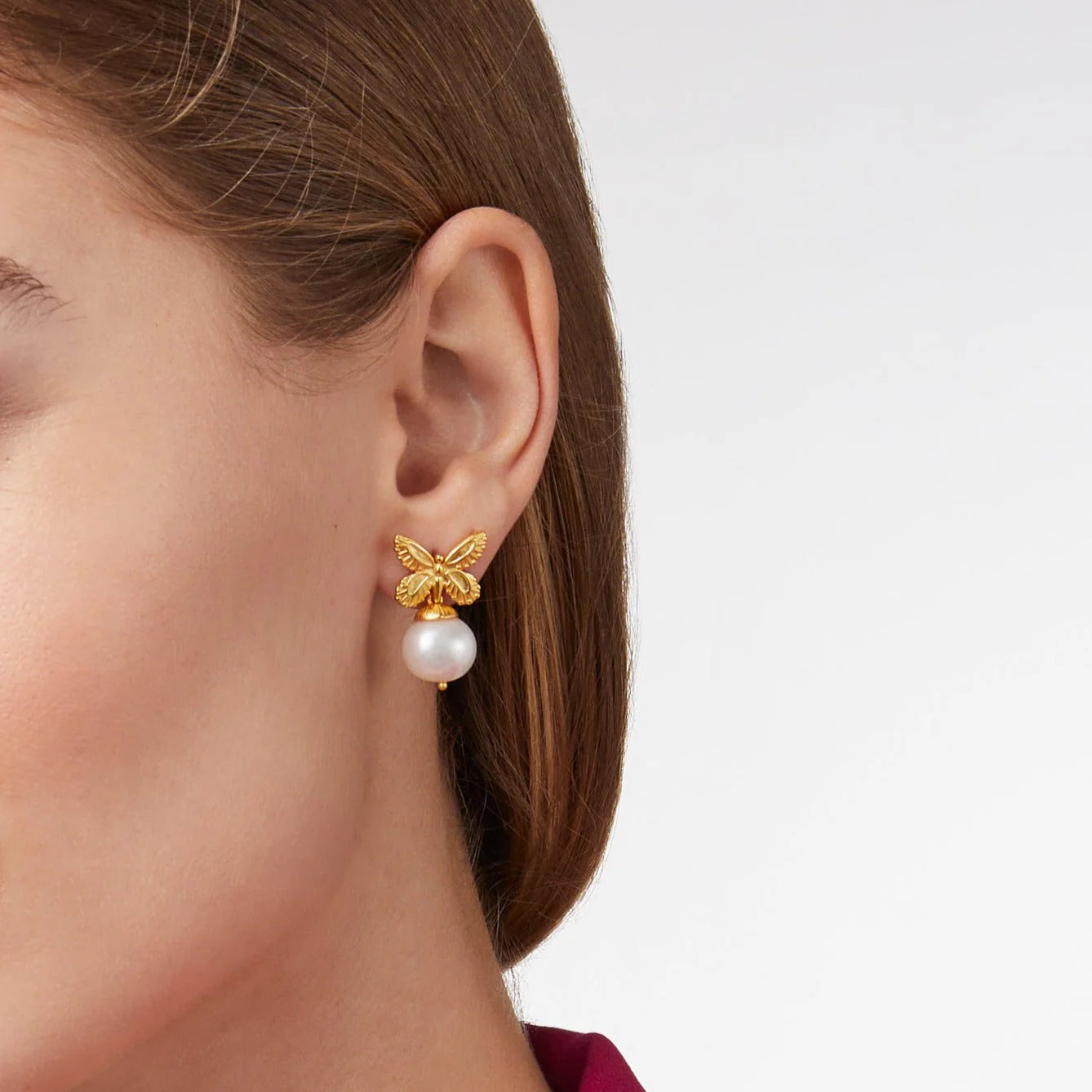 Butterfly Pearl Drop Earring | Julie Vos