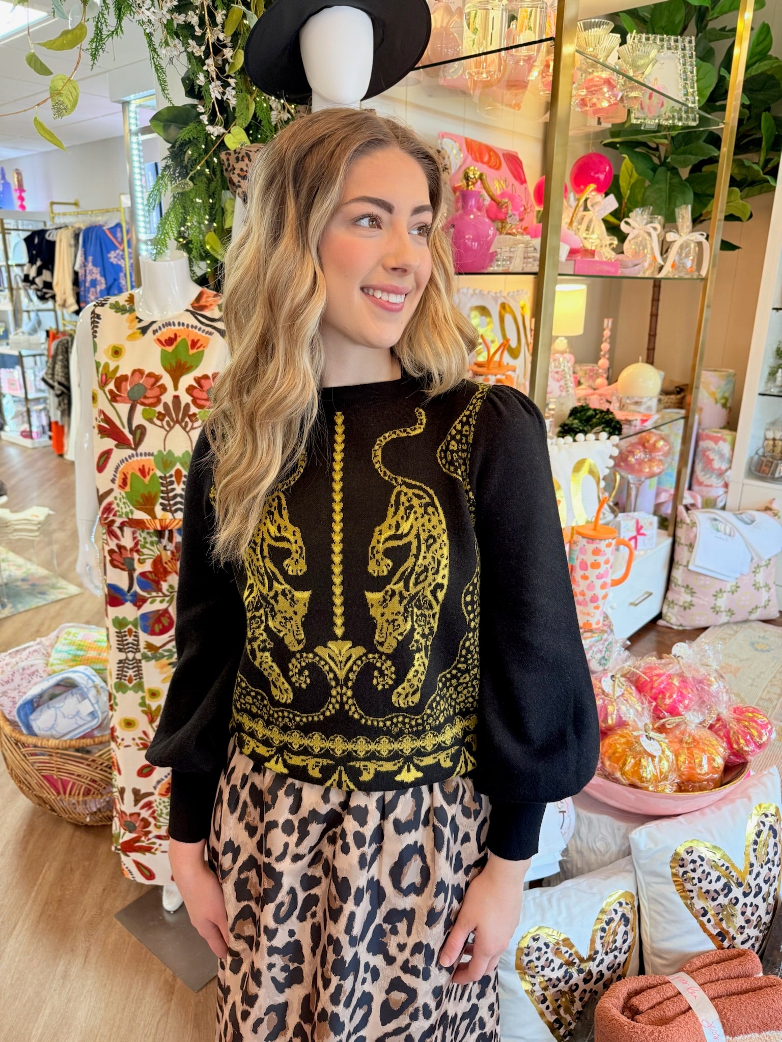 Lucie Sweater - Pouncing Panther | Alden Adair