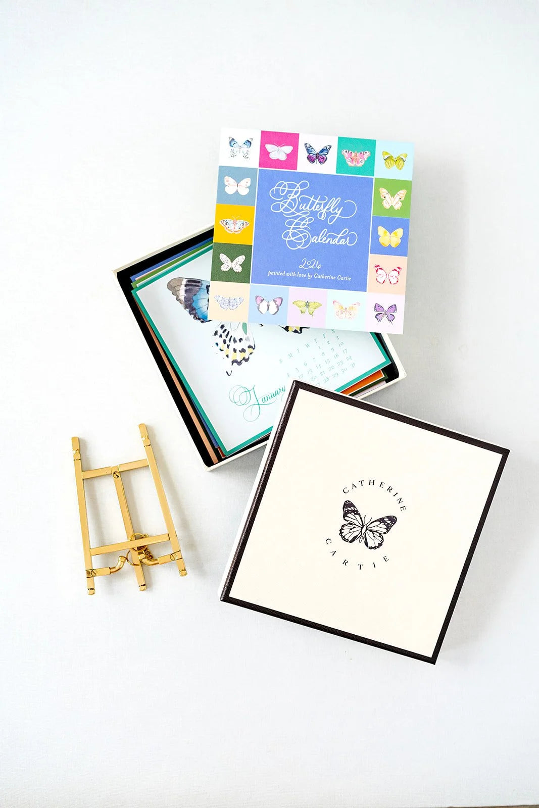 2026 Butterflies Calendar (With Easel) | Catherine Cartie