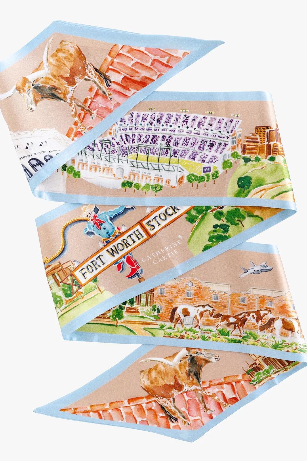 Fort Worth Silk Ribbon Scarf | Catherine Cartie