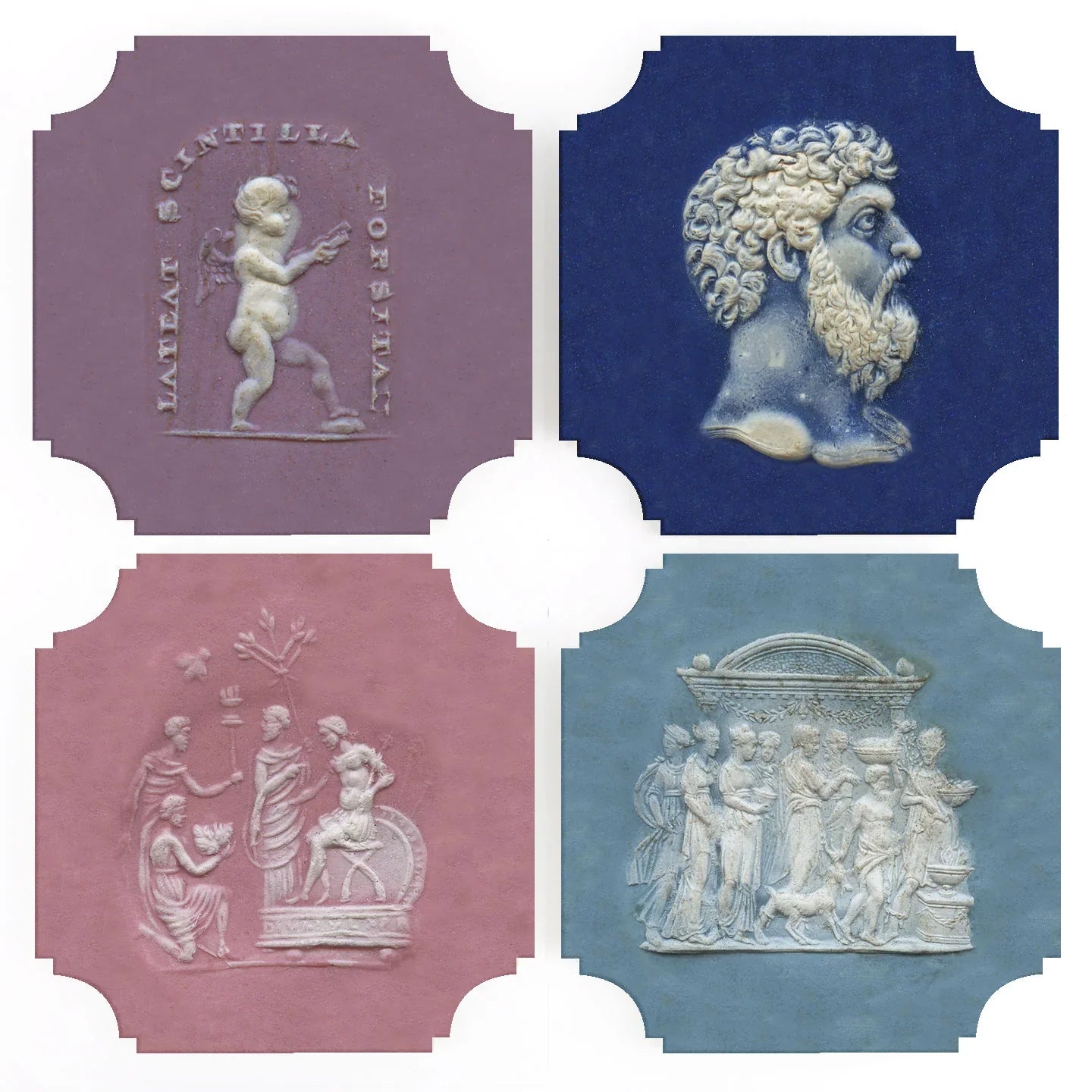 Intaglios Acrylic Coasters | Coco & Dash