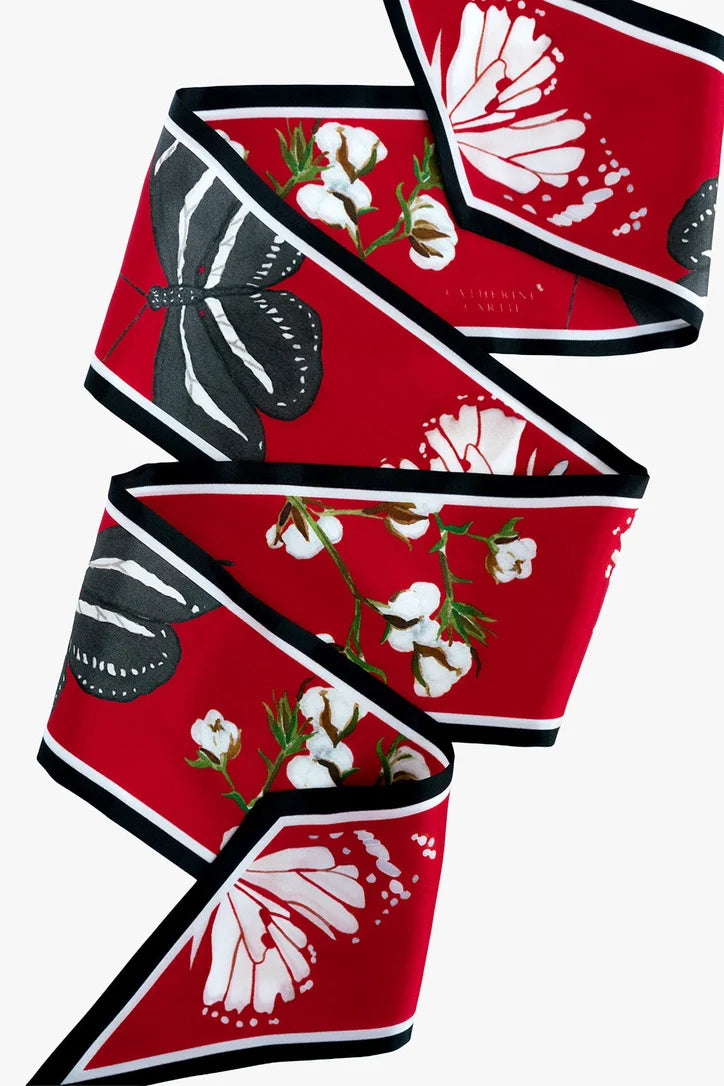 Collegiate Silk Ribbon Scarf | Catherine Cartie