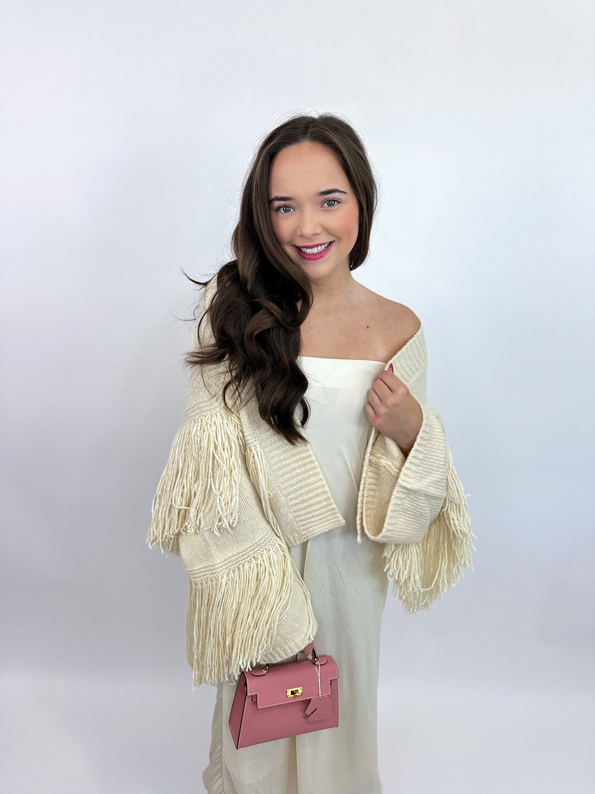 Carmen Cardigan in Off-White | Elizabeth James