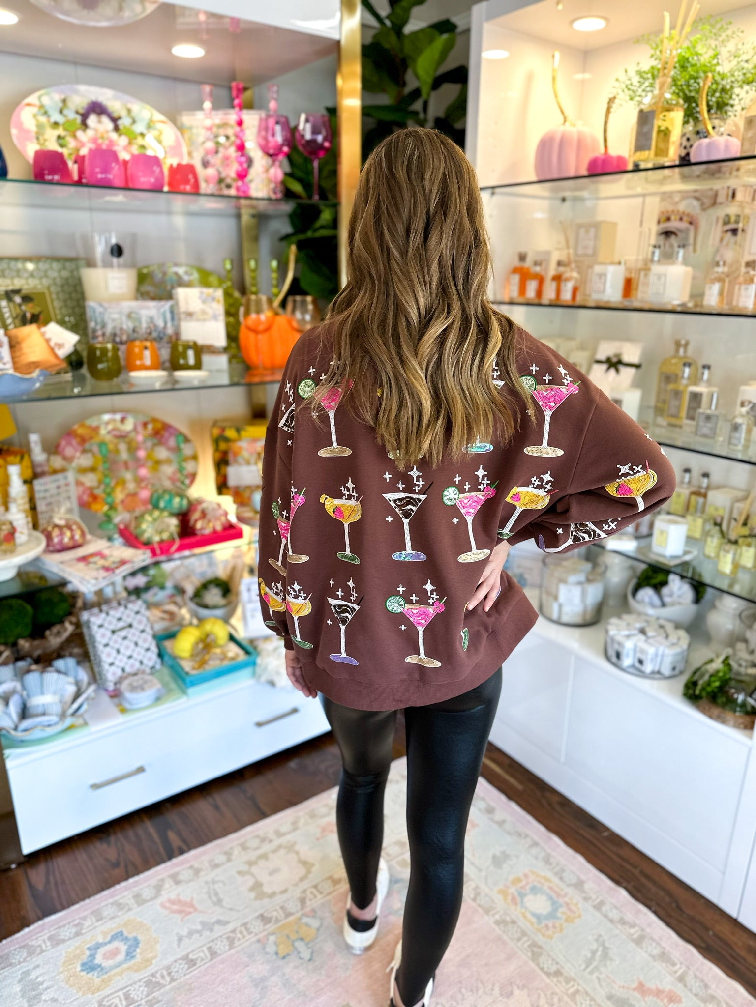 Brown Cosmos Sweatshirt | Queen of Sparkles