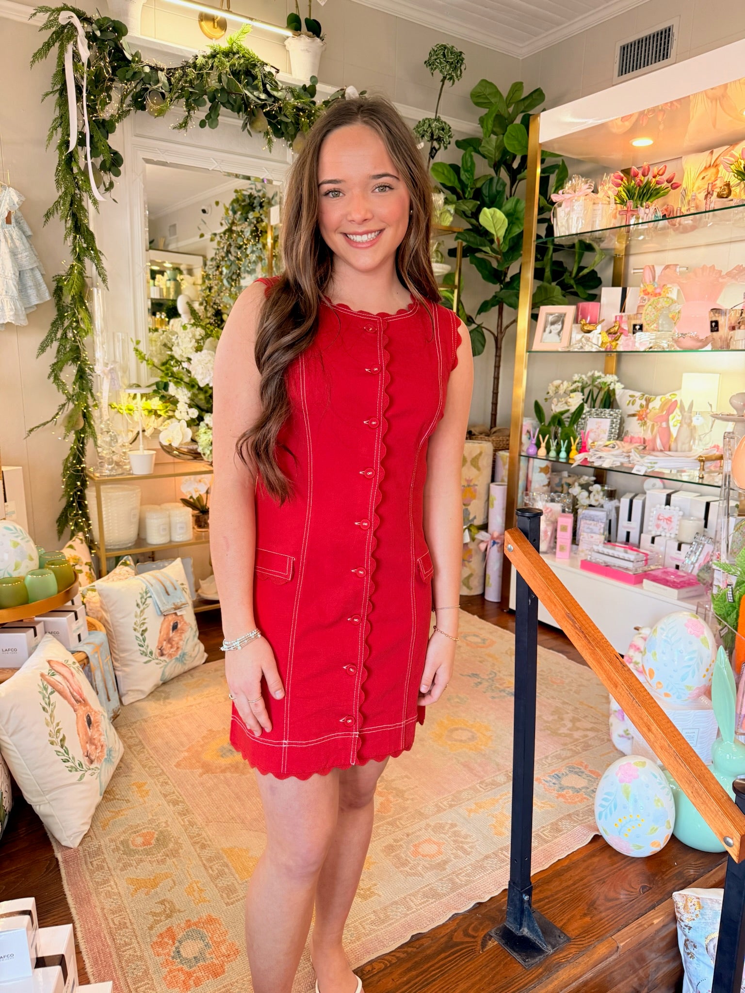 Rory Dress in Poppy Red | Elizabeth James