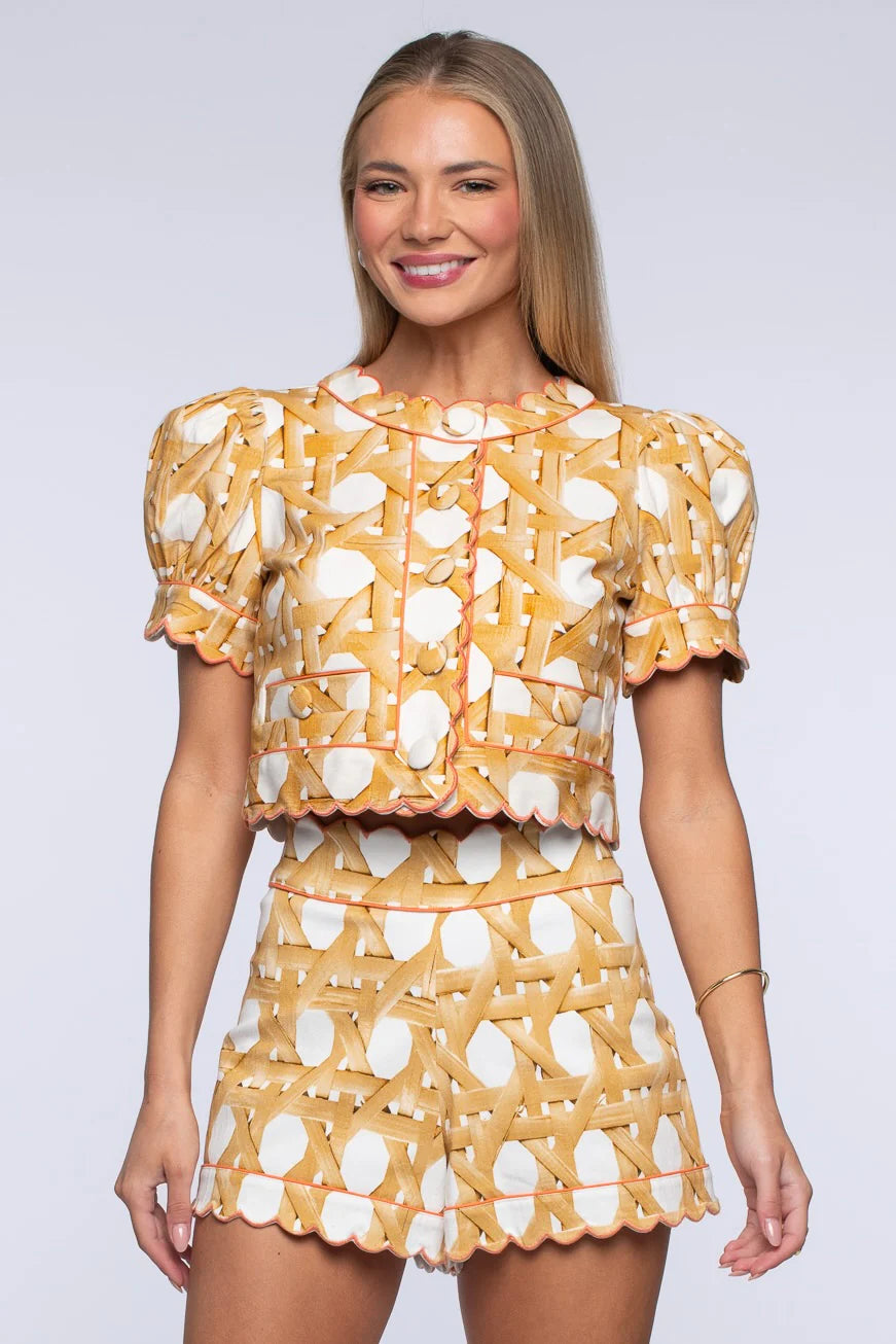 Coco Top in Wicker | Elizabeth James