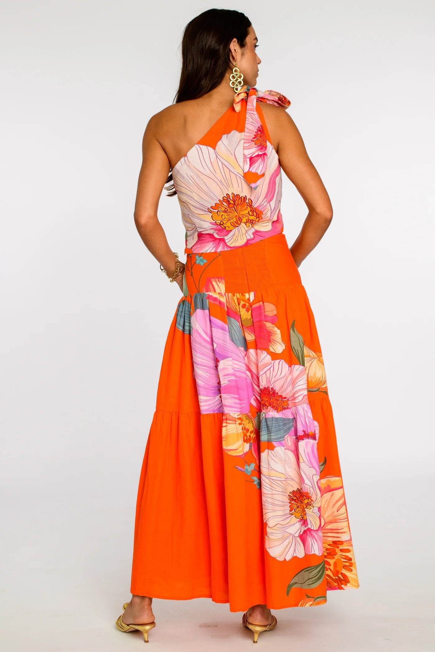 Zara Top in Sunset Blooms | Elizabeth James