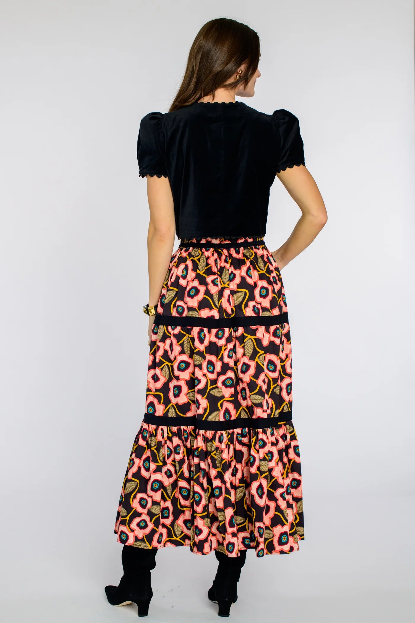 Coco Top in Black Velvet | Elizabeth James