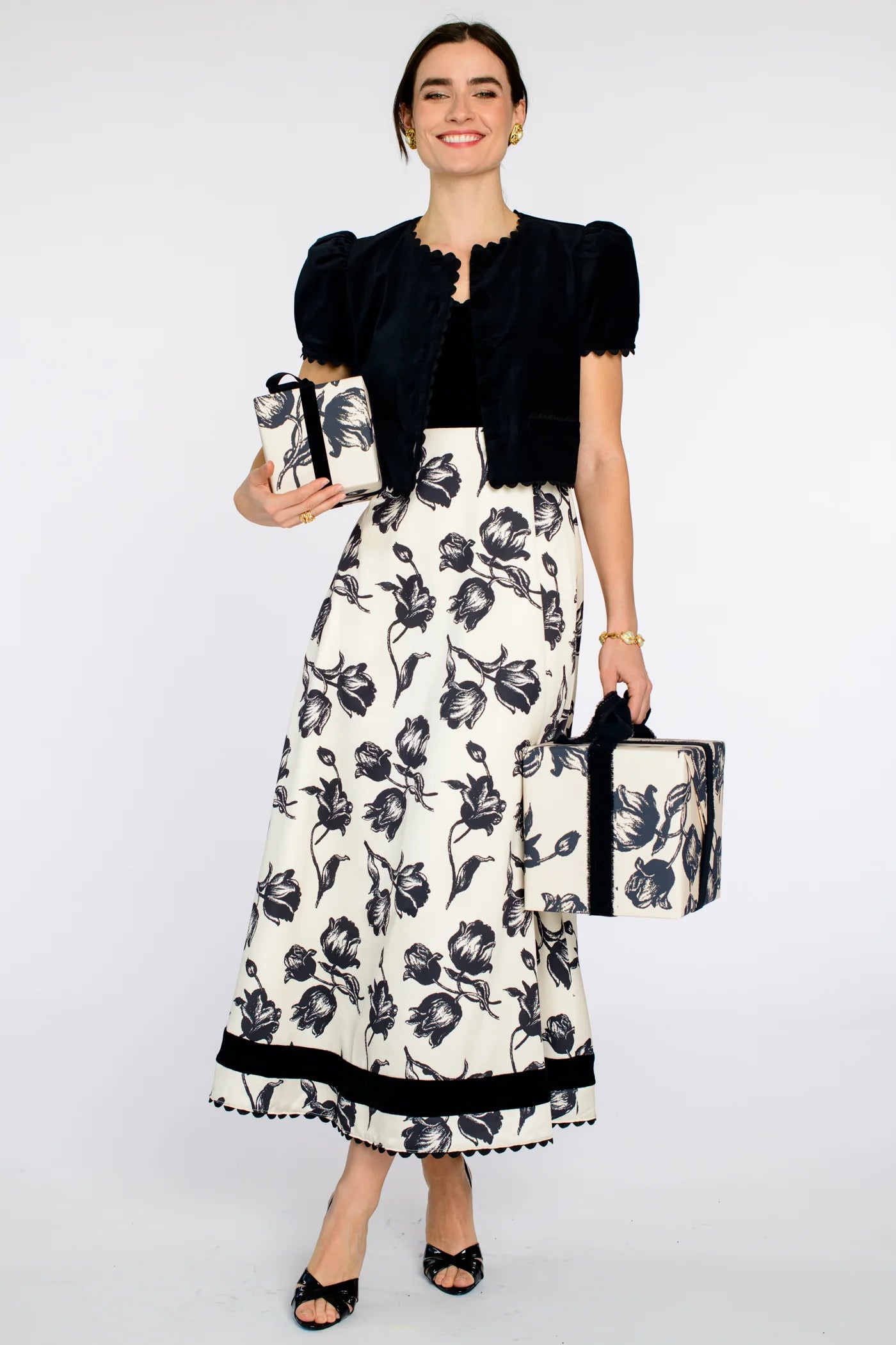 Annalisa Dress - Snow Tulip | Elizabeth James